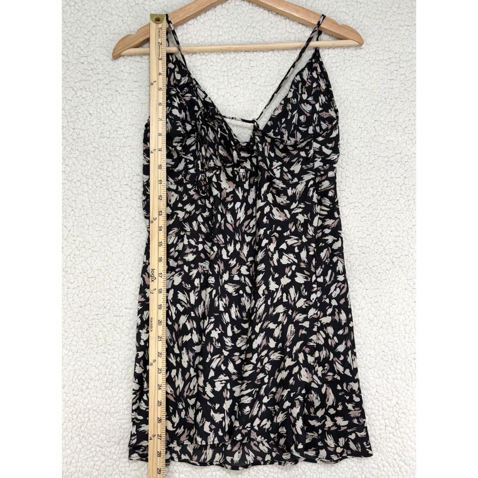 Free People Free People Slip Dress Halter Multicolor Floral Boho S Short: Lightweight, Adjustable Straps, Sleeveless, Beach, Bohemian, Flower Women Size S / US 4 / IT 40 - 6 Thumbnail