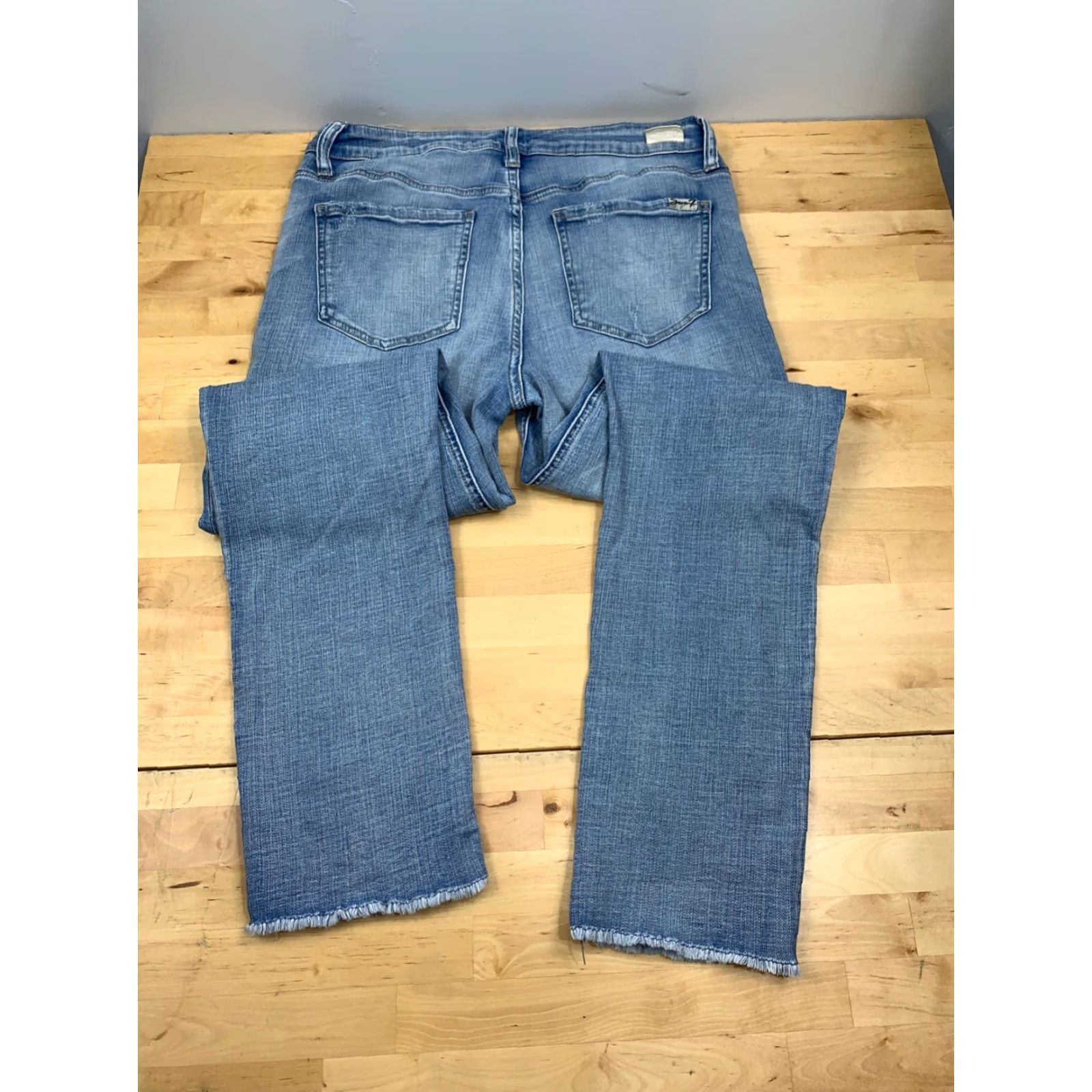 Vintage Seven7 Womens Jeans Slim Straight Blue Size 8 Distress 5115 Denim Mid Rise 30 In Inseam Regular Size 30" / US 8 / IT 44 - 4 Thumbnail