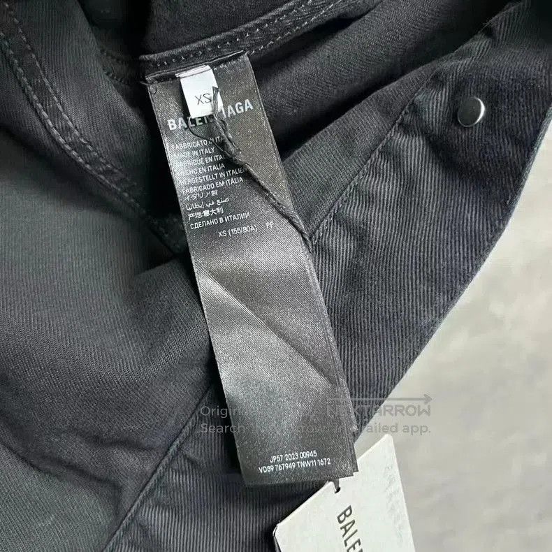 Balenciaga Balenciaga Black Logo Denim Jacket. Size US XS / EU 42 / 0 - 4 Thumbnail