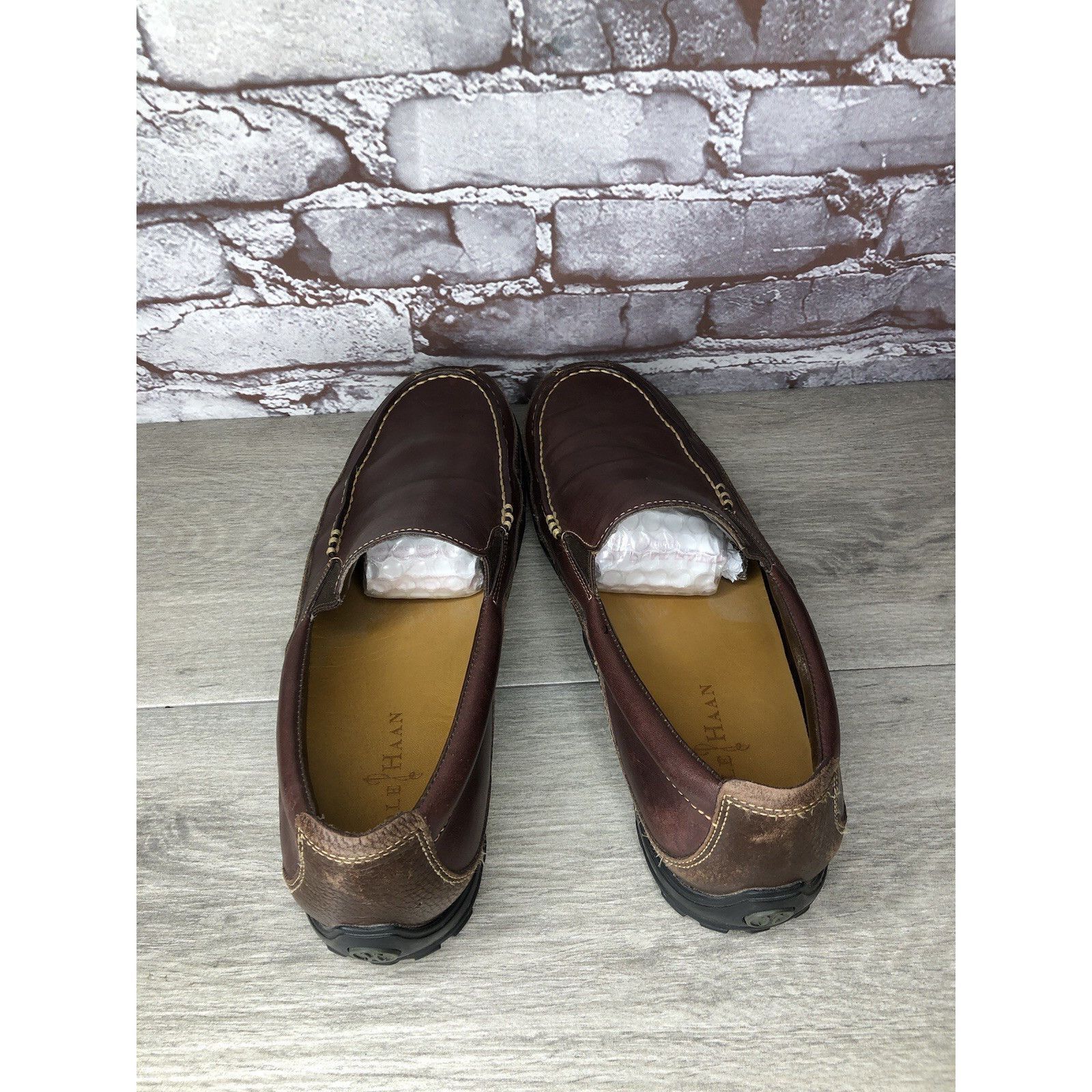 Cole Haan Cole Haan 161 C04059 C8 Tucker Venetian Brown Leather Loafer Size US 11 / EU 44 - 6 Thumbnail