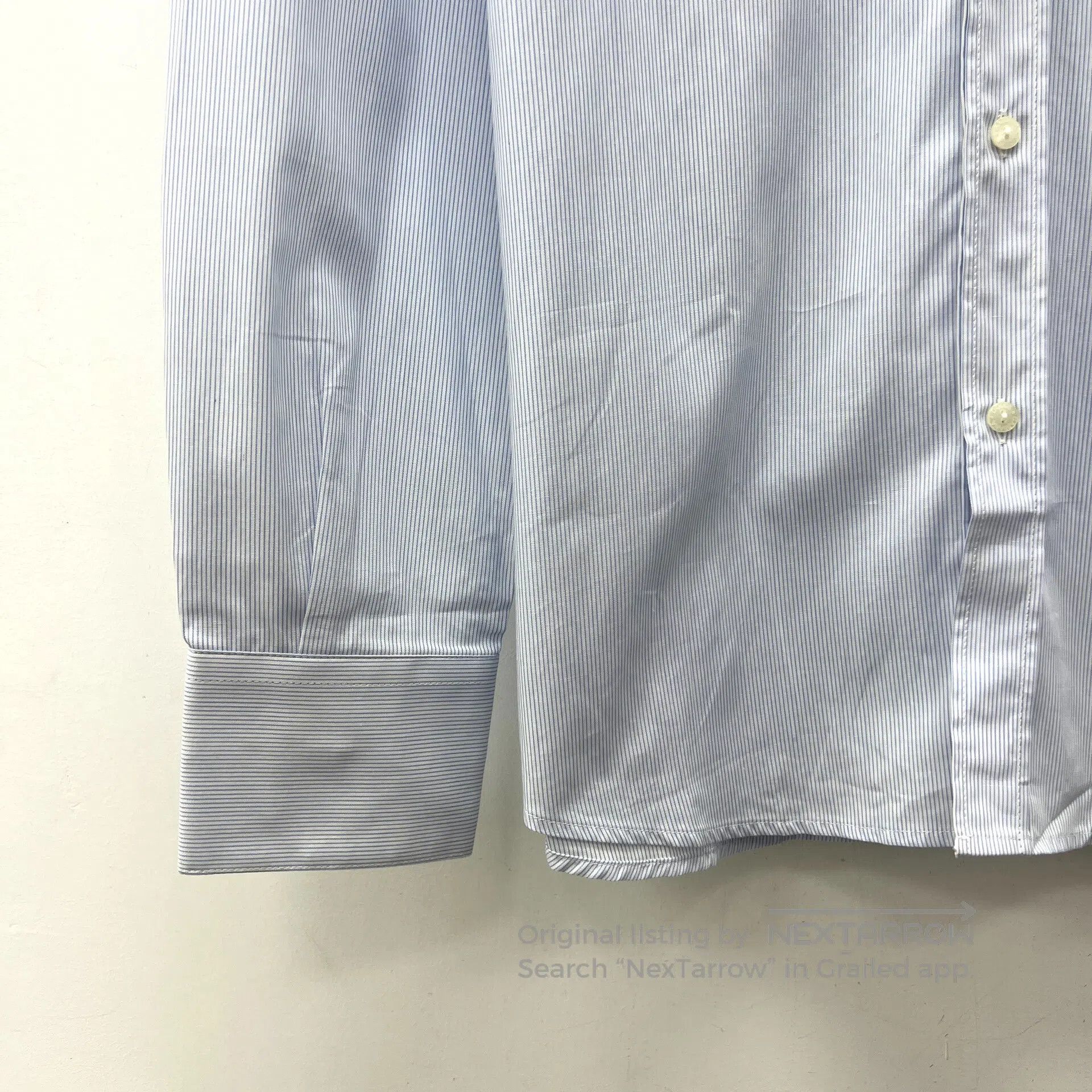 Dolce & Gabbana Dolce Gabbana Blue fine striped cotton collar single-breas Size US XS / EU 42 / 0 - 4 Thumbnail