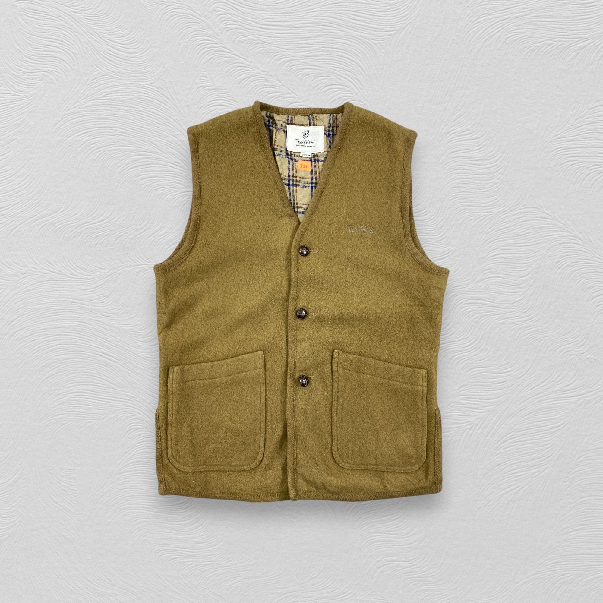 Japanese Brand Vintage Troy Bros Classic Wool Vest -J281 Size US M / EU 48-50 / 2 - 1 Thumbnail