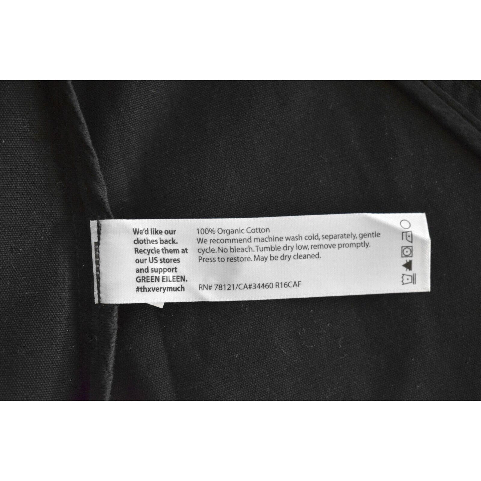 Eileen Fisher EILEEN FISHER Black Organic Cotton Front Jacket Size M Size M / US 6-8 / IT 42-44 - 5 Thumbnail