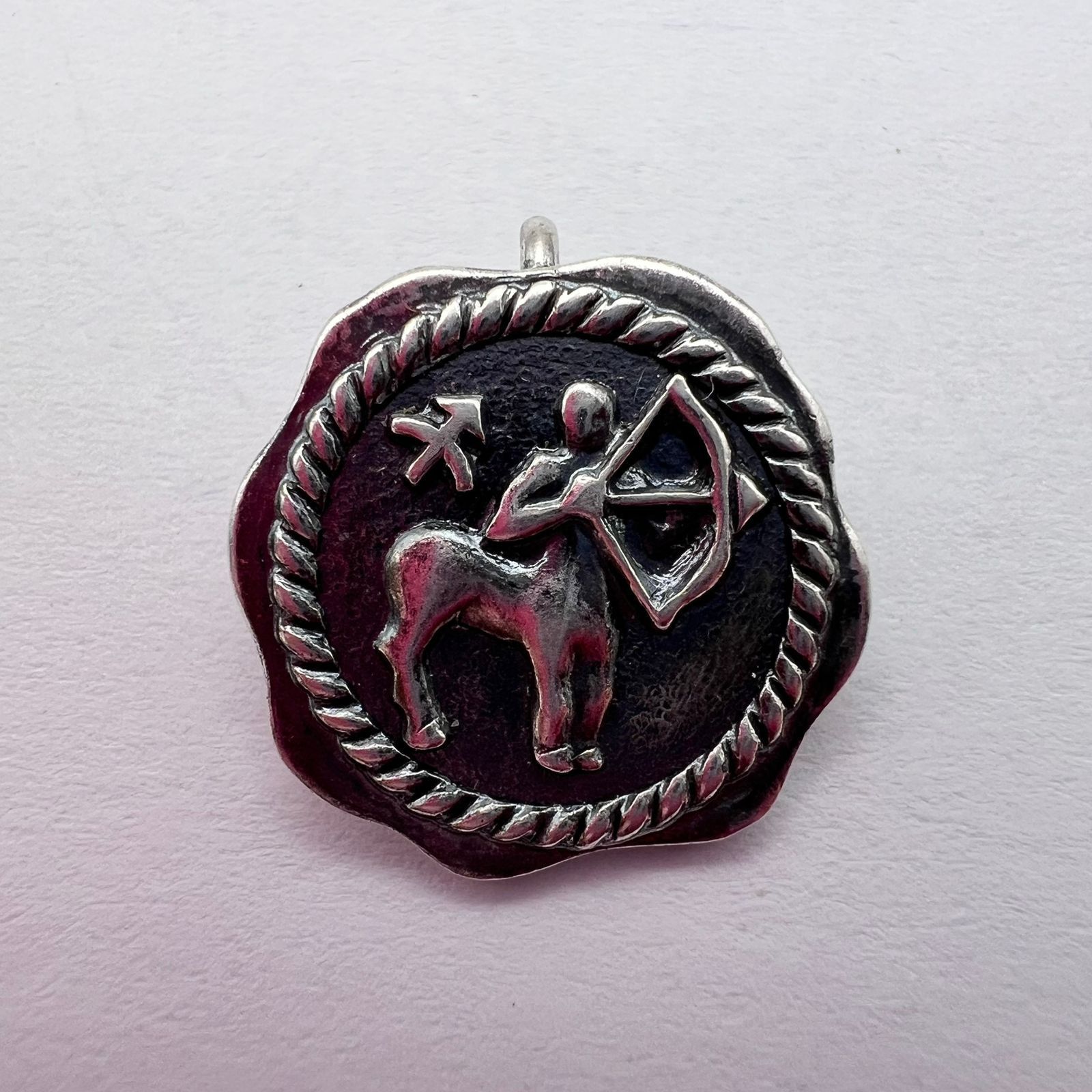 Sterling Silver Vintage Soviet Archer Pendant 925 Sterling Silver 2.7g Size ONE SIZE - 2 Thumbnail