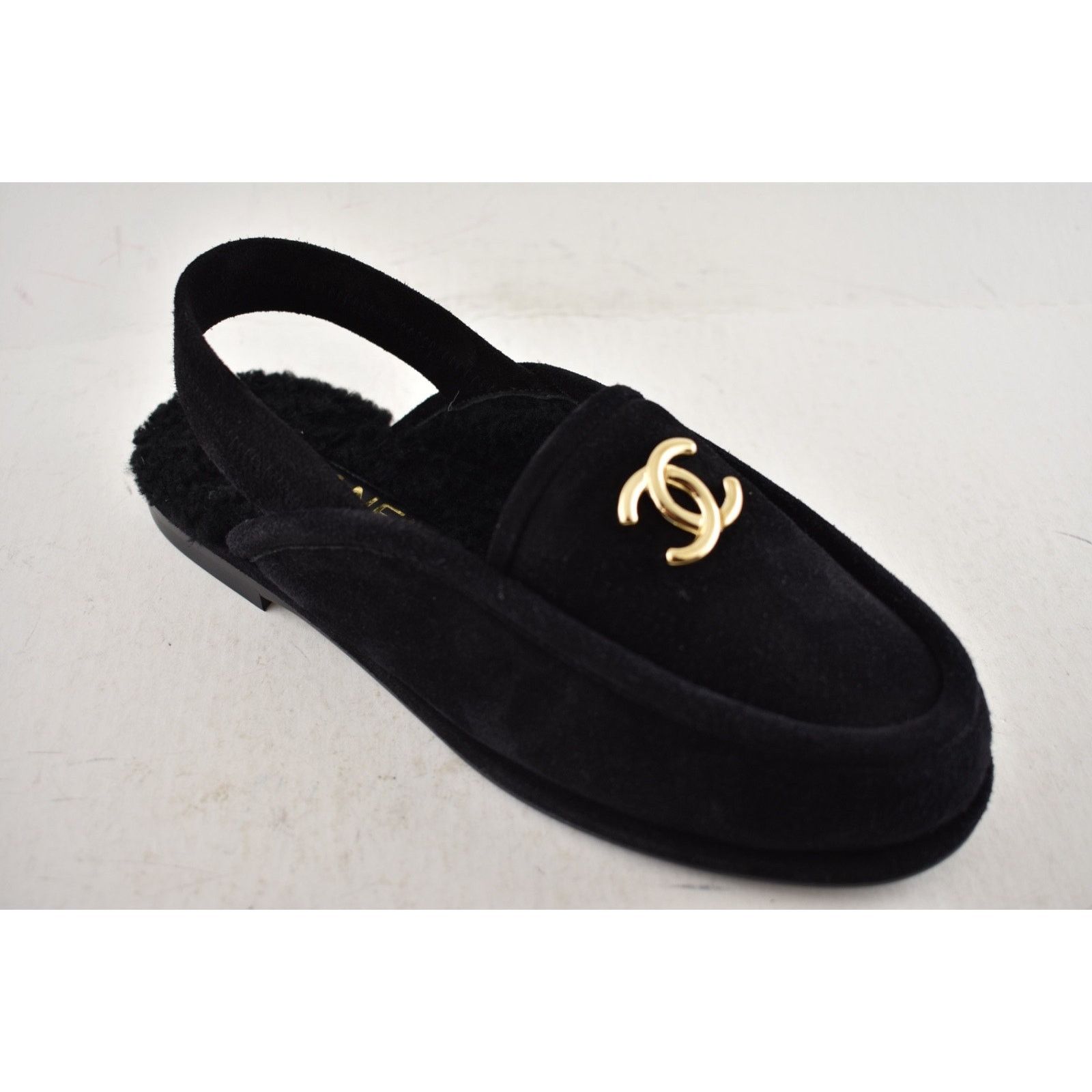 Chanel Shearling CC Moccasin Ballet Slingback Loafer Flat 36.5 Size US 6.5 / IT 36.5 - 5 Thumbnail