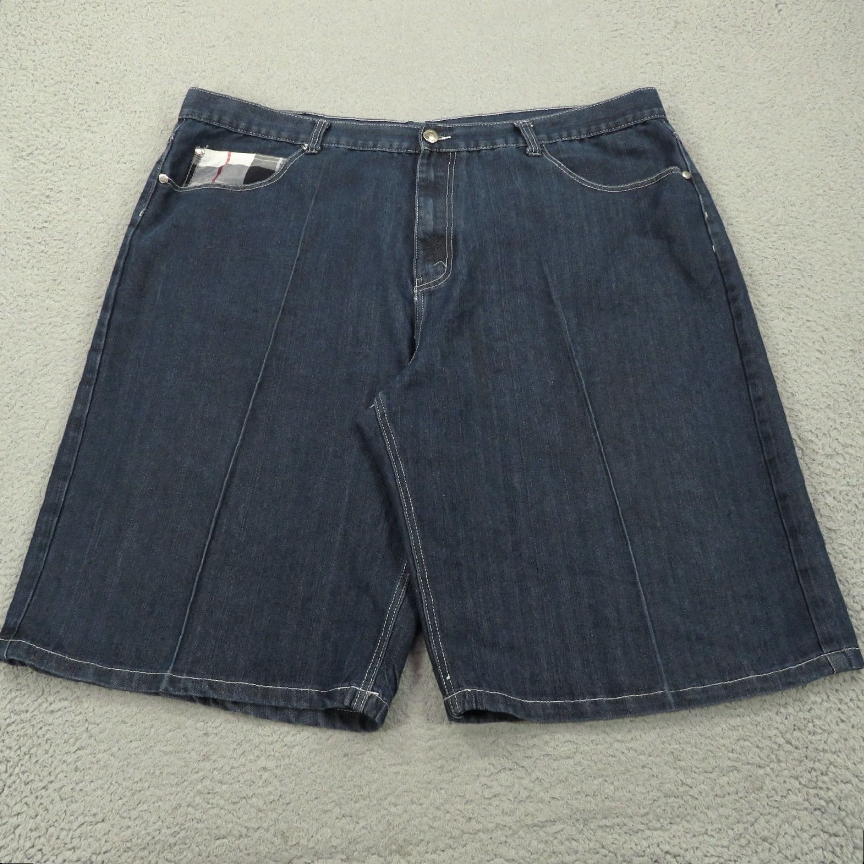 Vintage VINTAGE Red Ape Baggy Jean Shorts Mens 50 90s Grunge Skater VTG Denim Bermuda 5-Pocket Pockets Blue Goth Size US 32 / EU 48 - 4 Thumbnail