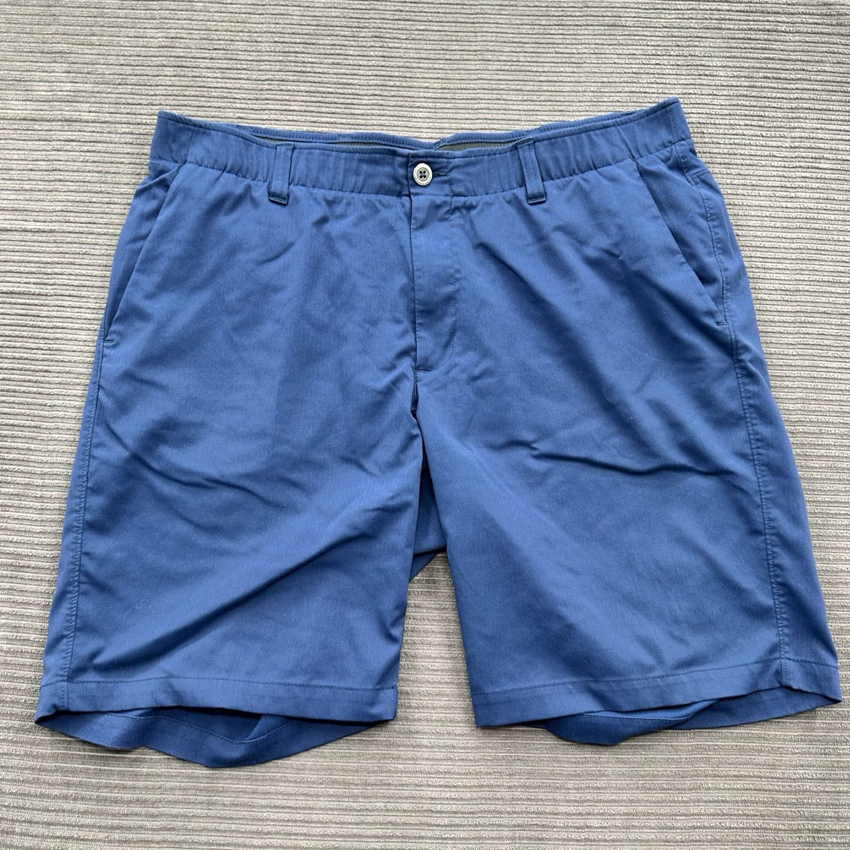 Under Armour Under Armour Heat Gear Shorts Men 40 Blue Outdoor Golfing 10' Inseam Chino Lightweight Pockets Logo Size US 40 / EU 56 - 2 Thumbnail