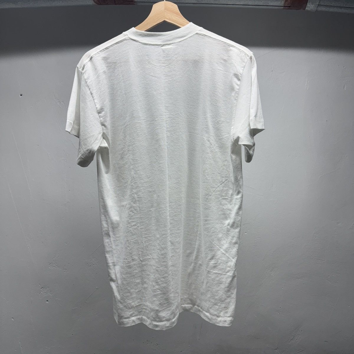 Vintage 80s Paper Thin Blank White Shirt USA ERD Grunge Size US XL / EU 56 / 4 - 4 Thumbnail
