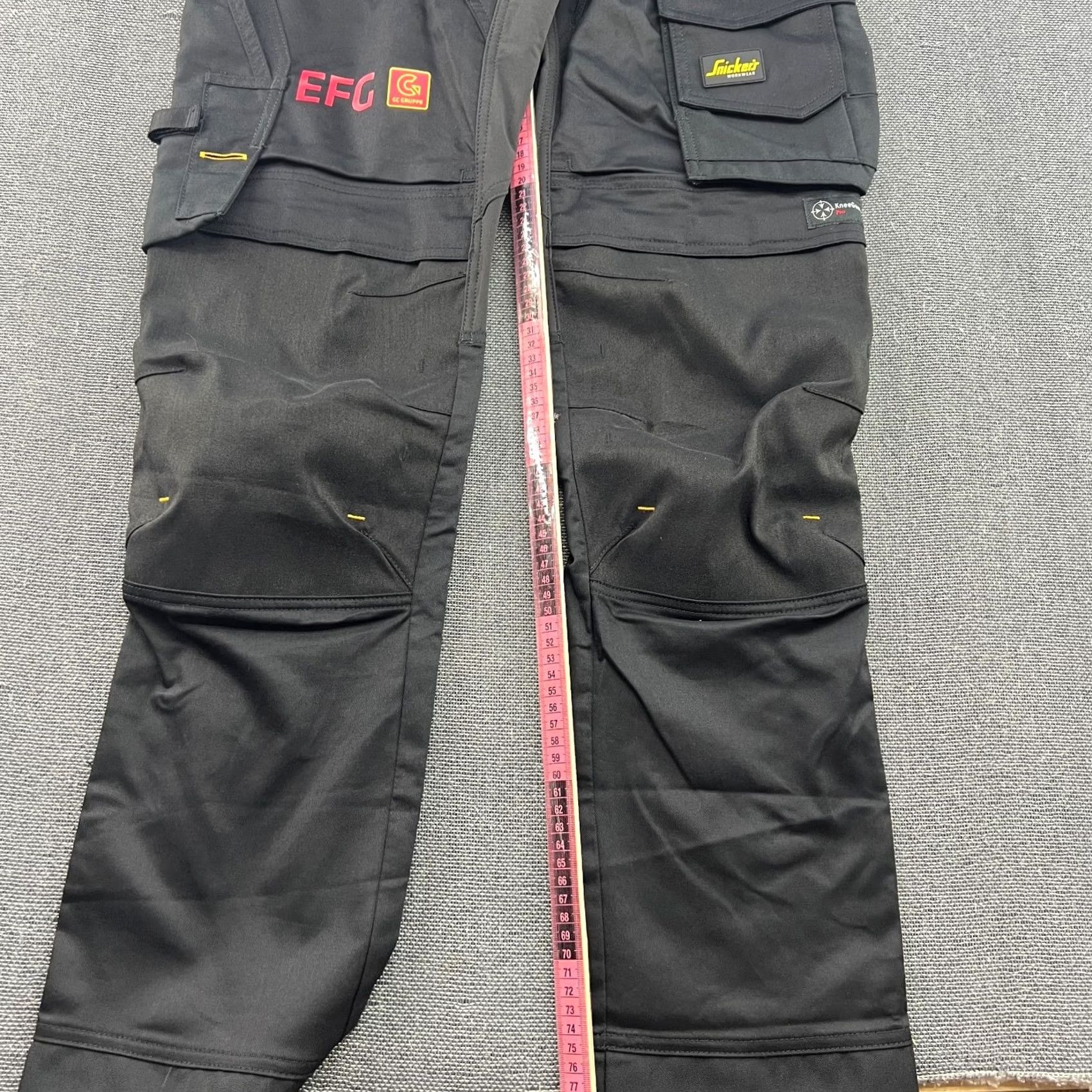 Kickers Snickers Pants 50 Black Allround Stretch Work Mens Size Trousers Knee Guard Cordura Size US 34 / EU 50 - 6 Thumbnail