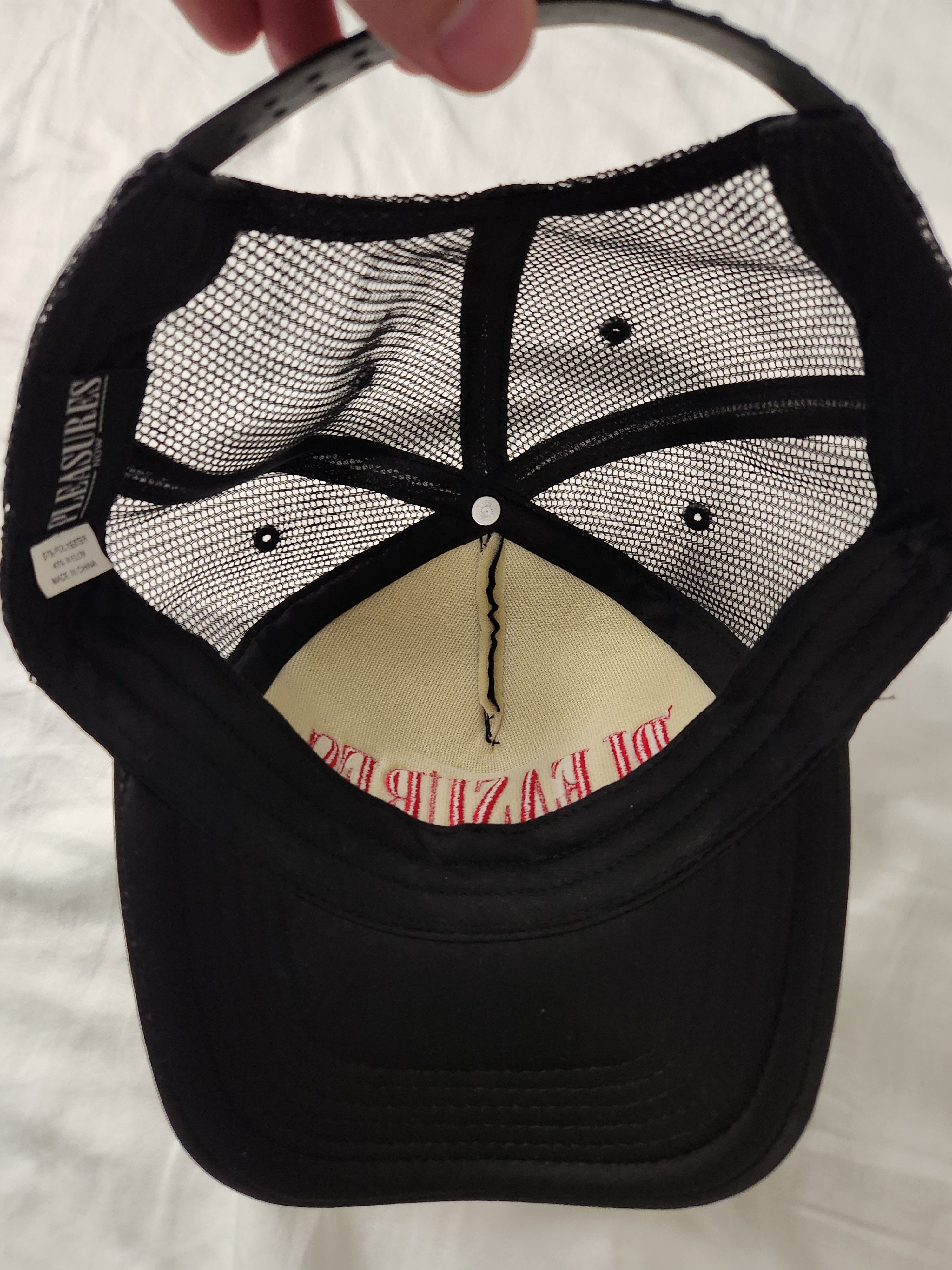 Pleasures Pleasures Lithium Trucker Hat (Black/Red) Size ONE SIZE - 3 Thumbnail