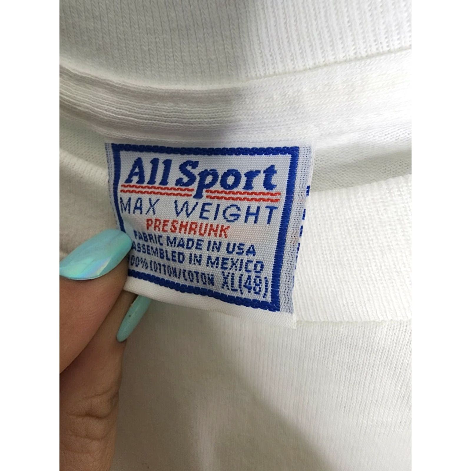 Vintage Vintage All Sport Men's XL Summer Blitz Sunshine T Shirt 90s Game Madden Crew Neck Cotton White Size US XL / EU 56 / 4 - 5 Thumbnail