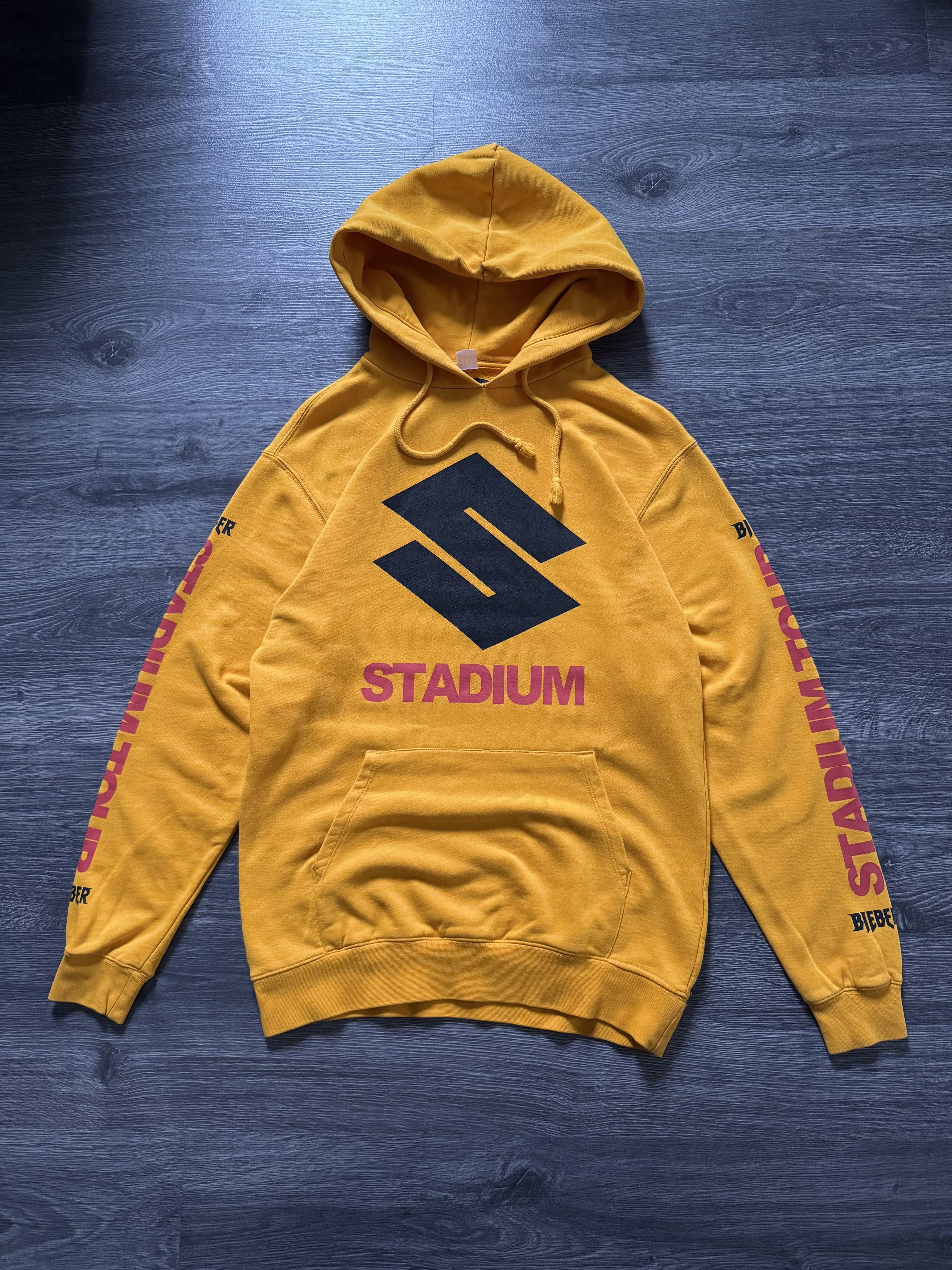 Justin Bieber Justin Bieber H&M Stadium Purpose Tour Yellow Hoodie Size US L / EU 52-54 / 3 - 4 Thumbnail