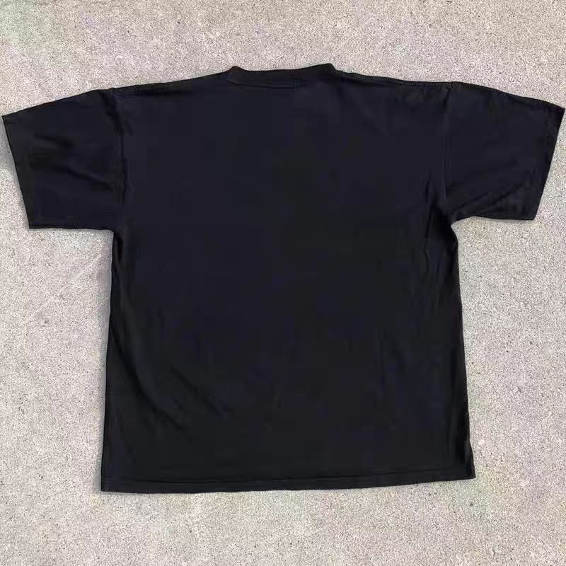 Vintage Black Loose Pattern Printed Short Sleeve T-Shirt Size US L / EU 52-54 / 3 - 2 Thumbnail
