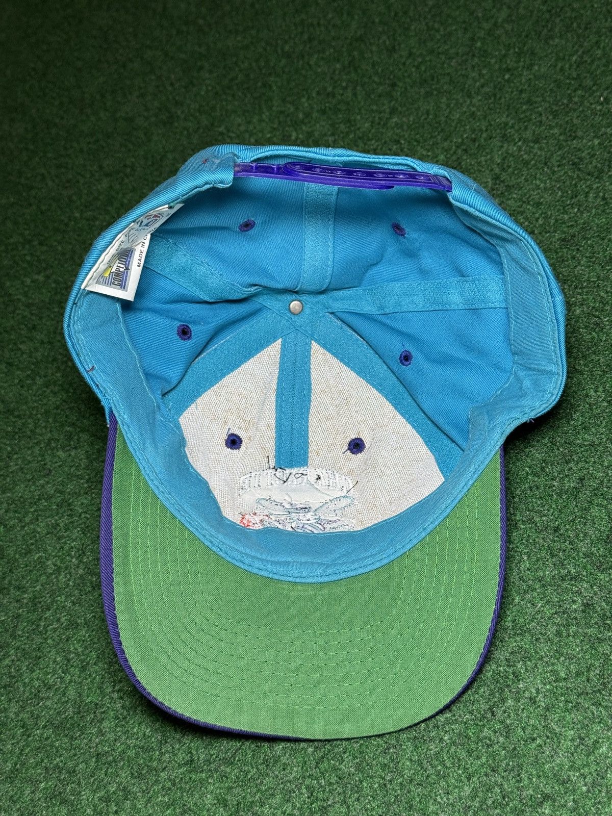 NBA × Starter × Vintage Vtg 90s Charlotte Hornets NBA Starter RetroSnapback Hat Size ONE SIZE - 5 Thumbnail