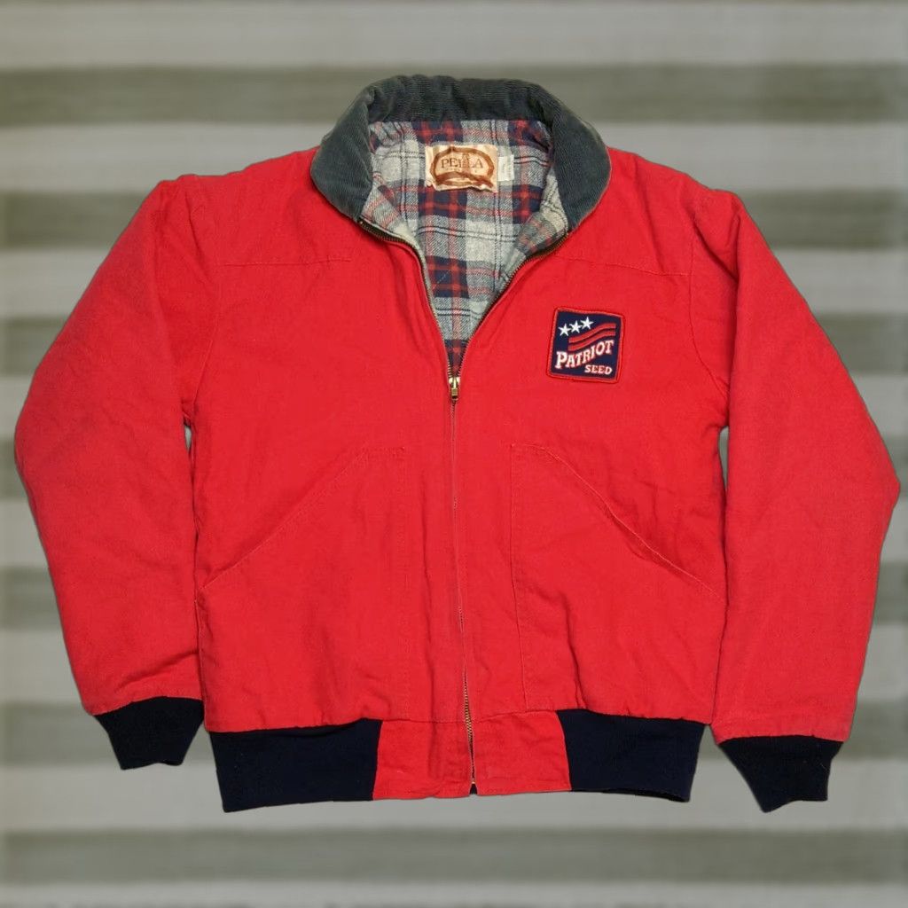 Vintage Pella Jacket Canvas Chore VTG Red Small Adult Men Size US S / EU 44-46 / 1 - 1 Thumbnail