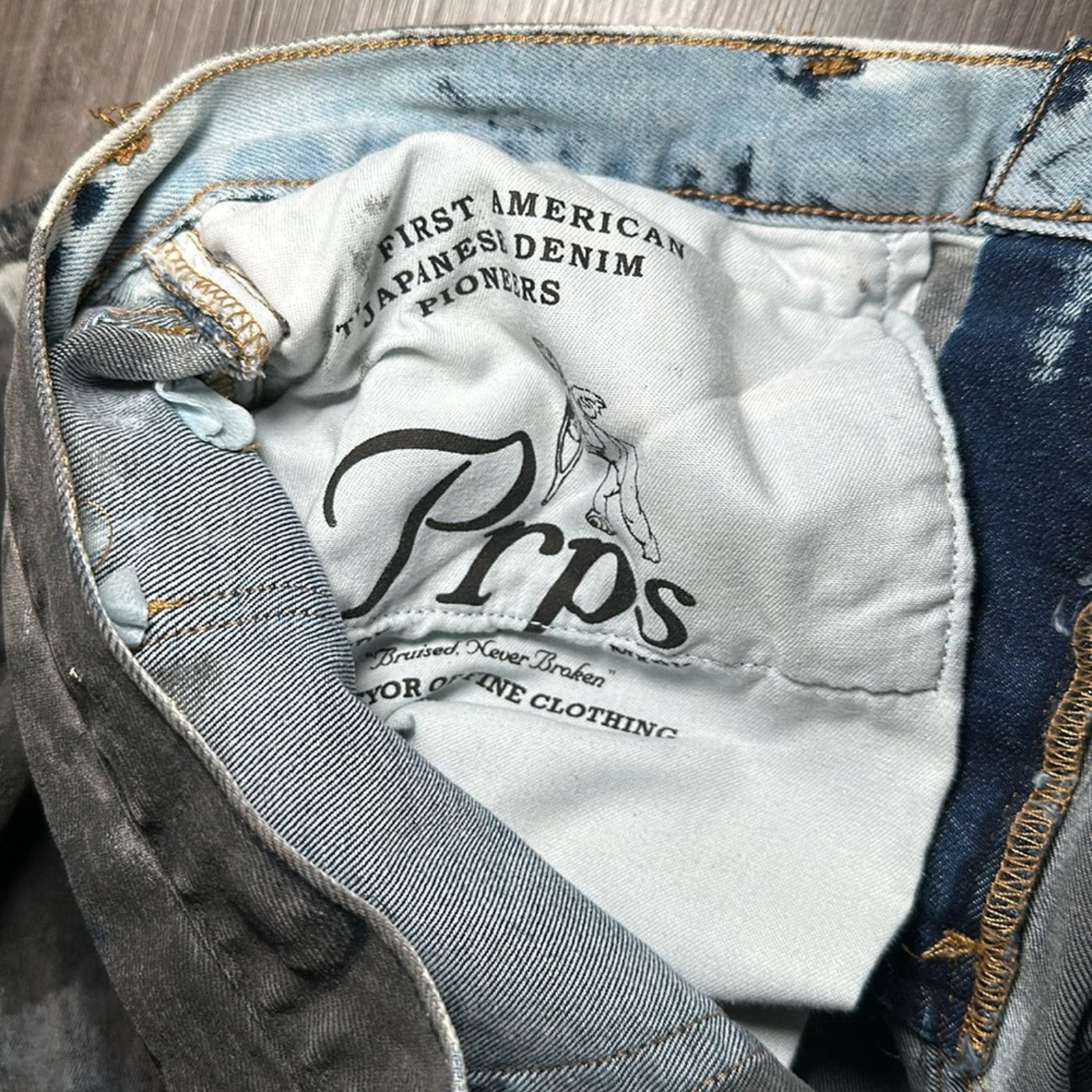 Prps PRPS Blue Asphalt Effect Skinny Jeans (NWOT) - 34 Size US 34 / EU 50 - 9 Thumbnail