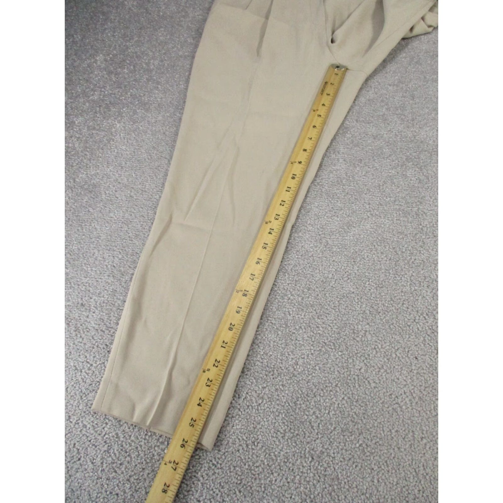 Vintage Babaton Dress Pants Womens 8 Beige Crepe Taper Leg Pull On Stains Dress Pants Beige Babaton Womens 8 Tapered Crepe Pull On Stains Size 30" / US 8 / IT 44 - 5 Thumbnail