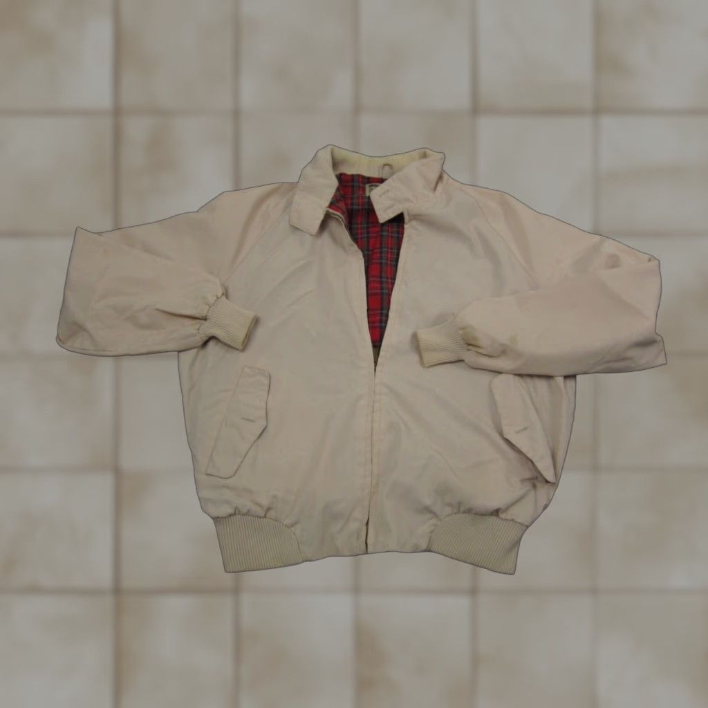 Pinko VINTAGE Wedgefield Jacket Mens Large Pink Red Plaid Bomber Full Zip Hooded Canvas Workwear Logo 80s 90s Mens Size US L / EU 52-54 / 3 - 1 Thumbnail