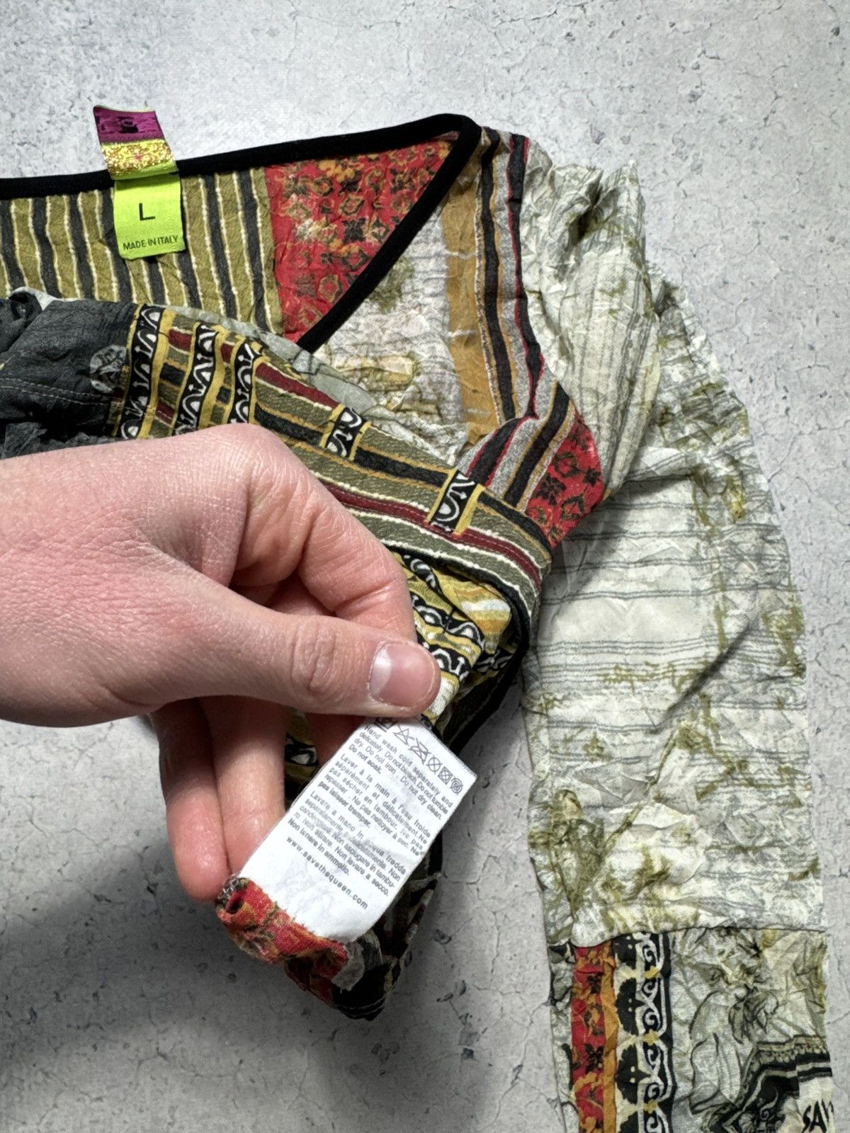 Jean Paul Gaultier Save The Queen Multicolor Art Print Longsleeve Size L Size L / US 10 / IT 46 - 9 Thumbnail