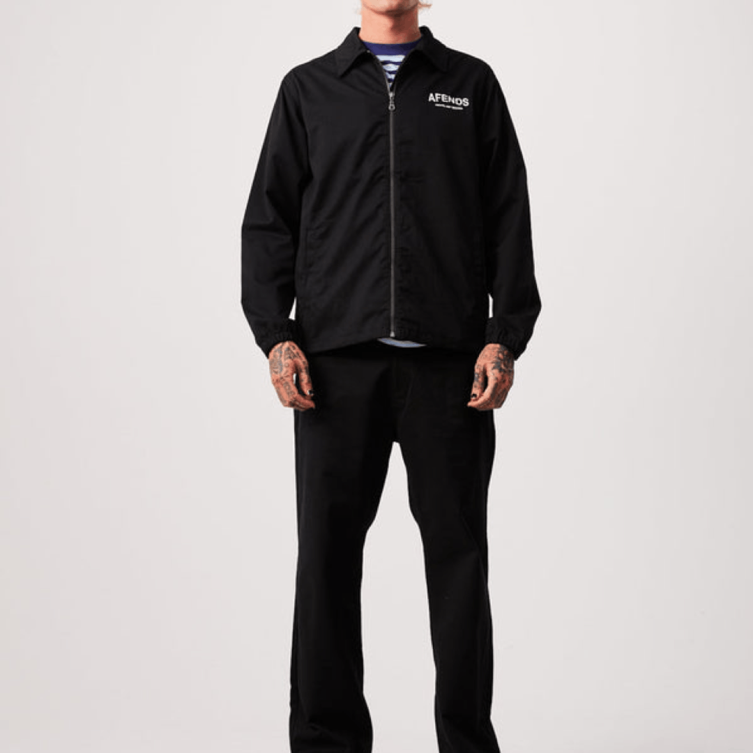 Afends NWT Afends - Spaced - Recycled Black Coach Jacket - Medium Size US M / EU 48-50 / 2 - 13 Thumbnail