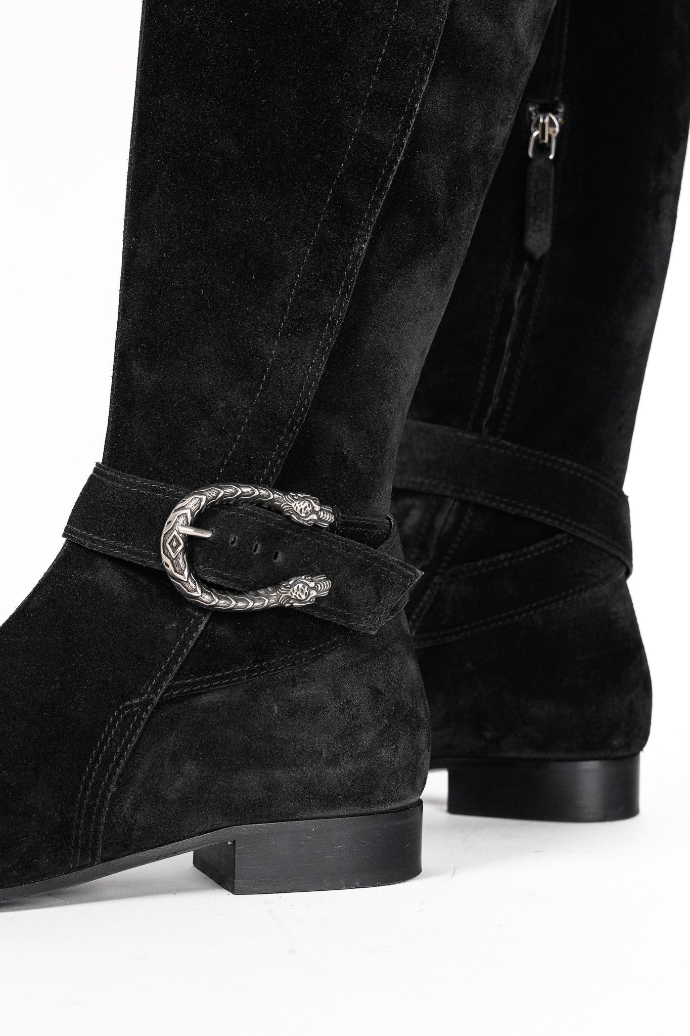 Gucci Gucci Dionysus Nero Suede Over-The-Knee Boots Size US 8.5 / IT 38.5 - 9 Thumbnail