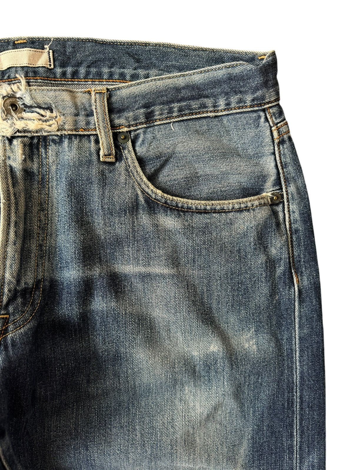 Uniqlo VINTAGE UNIQLO SELVEDGE DISTRESSED JEANS Size US 36 / EU 52 - 3 Thumbnail