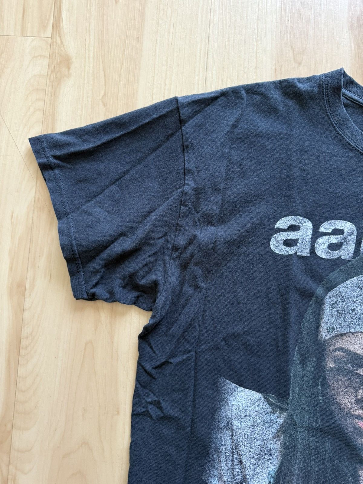 Vintage Vintage Aaliyah Y2K 2000s Promo Rap Hip Hop T Shirt Size US L / EU 52-54 / 3 - 5 Thumbnail