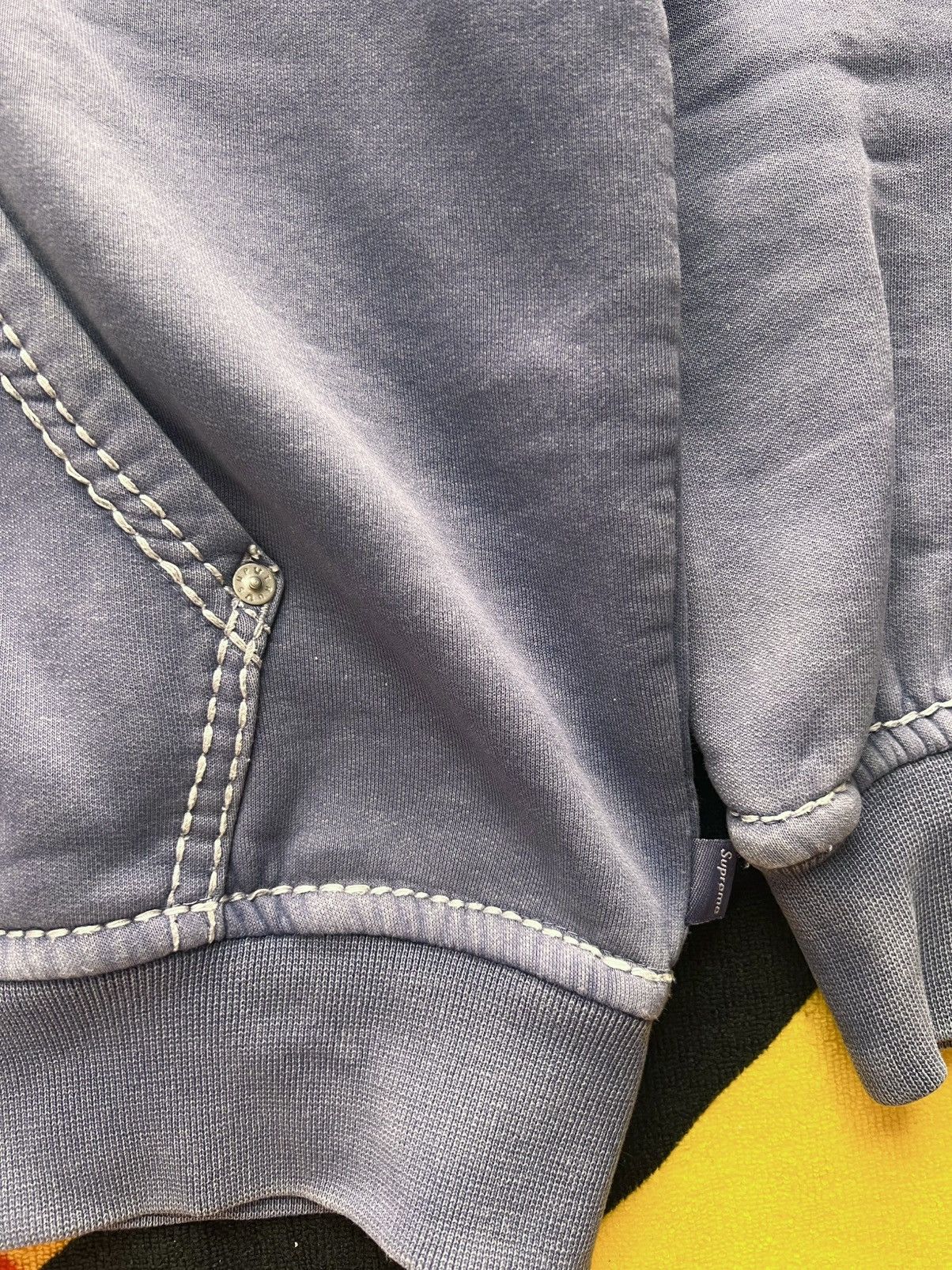 Supreme × True Religion Supreme x True Religion Zip-Up Hoodie blue Indigo rhinestone Size US M / EU 48-50 / 2 - 14 Thumbnail