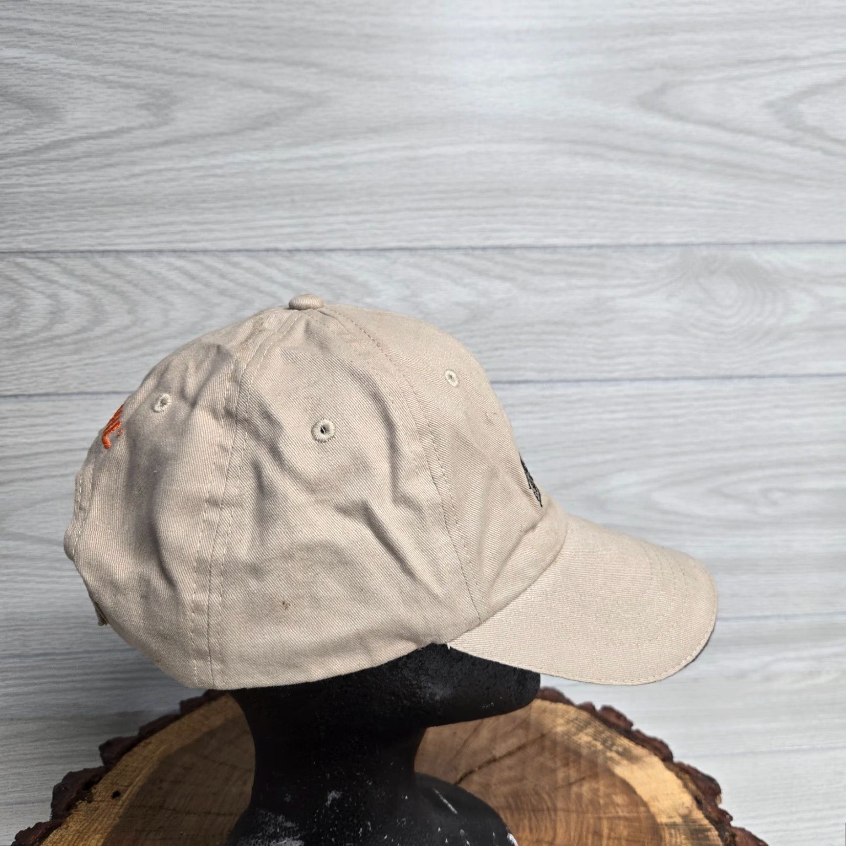 Vintage Moneta Farm & Home Center Baseball Cap Hat Strapback Adjustable Beige Men Hat Adjustable Beige Baseball Cap Men Size ONE SIZE - 2 Thumbnail