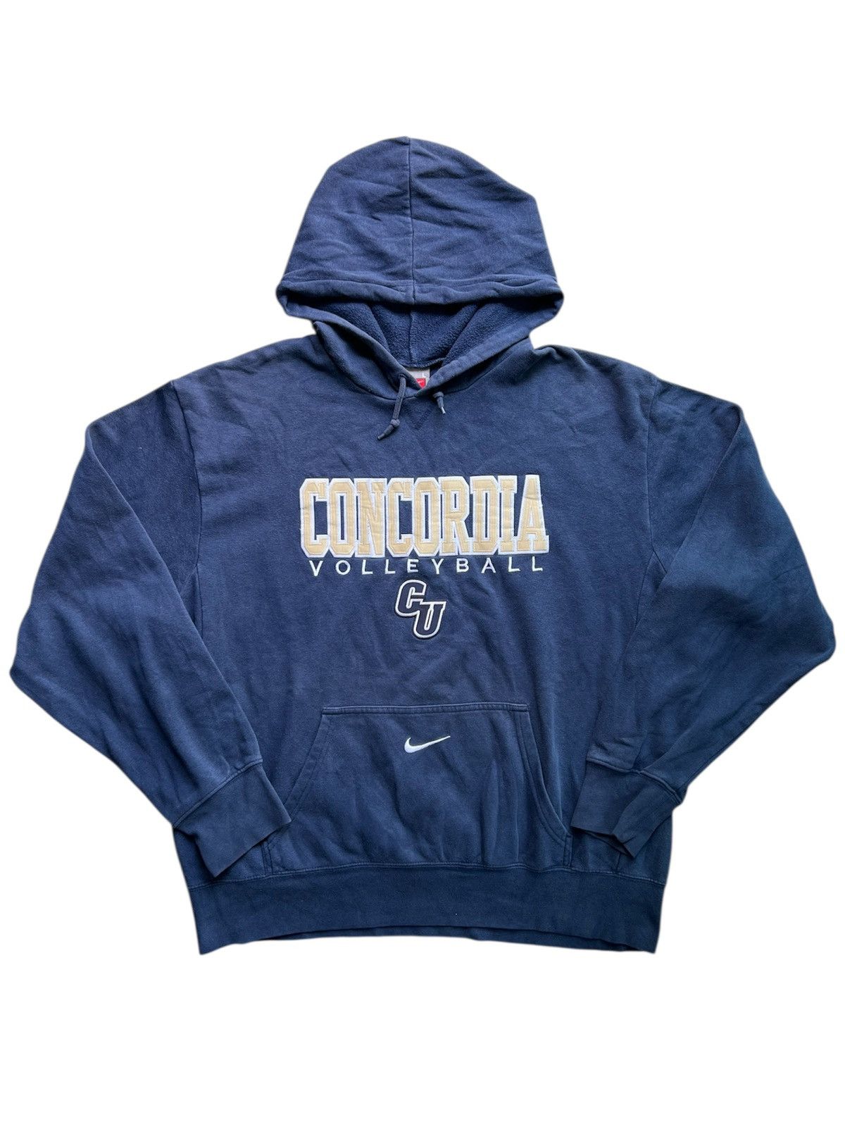 Nike Faded Vintage Nike Team Concordia VolleyBall Hoodie Size US L / EU 52-54 / 3 - 1 Thumbnail