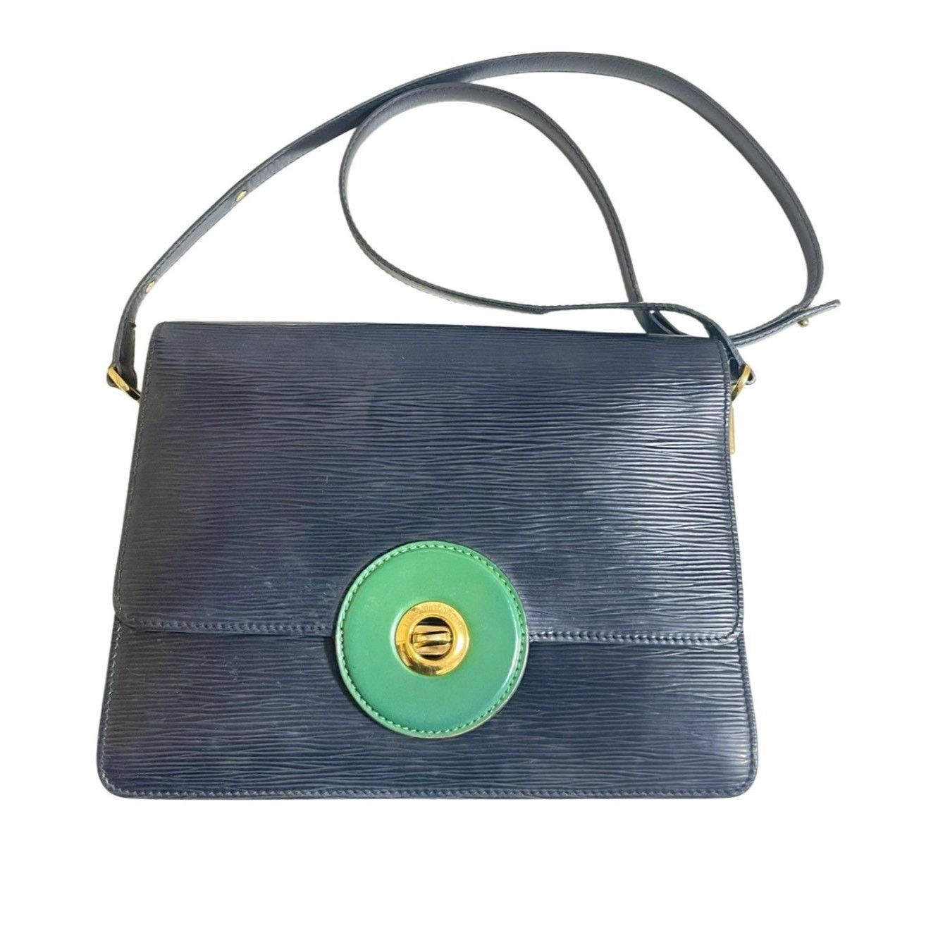 Vintage Louis Vuitton rare black epi mod shoulder bag