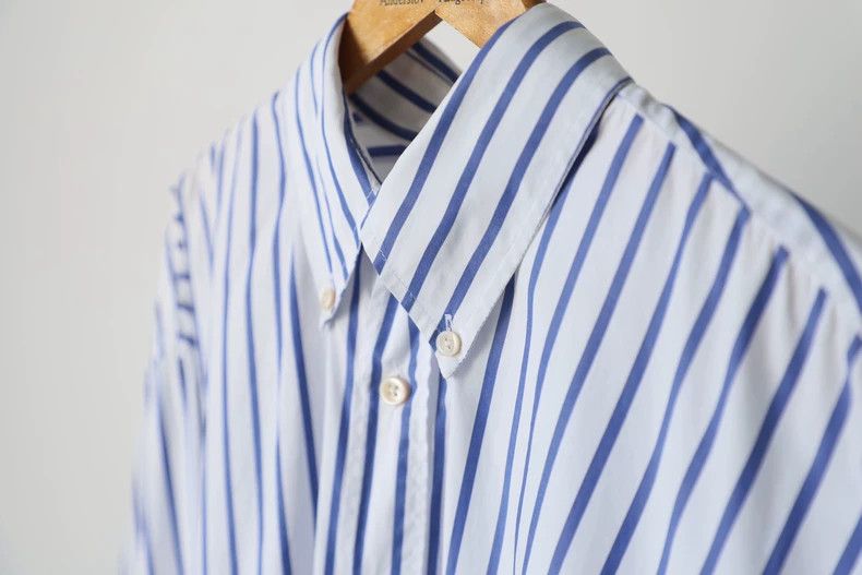 Our Legacy Our Legacy size46 Blue and white striped shirt Size US S / EU 44-46 / 1 - 2 Thumbnail