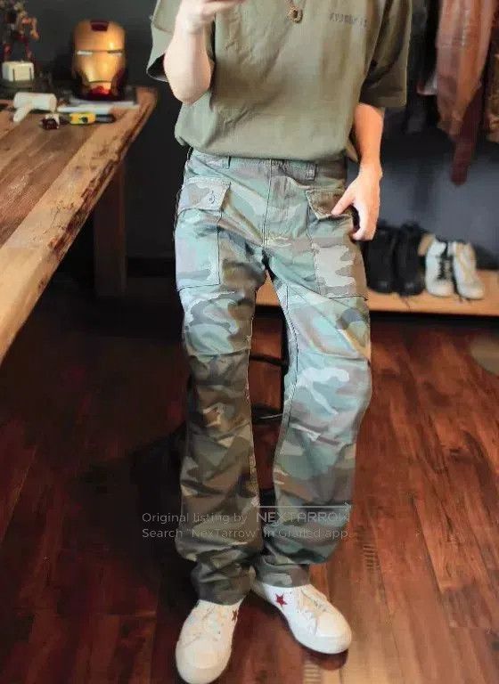 Avirex Avirex American Retro Loose Cargo Pants. Size US 28 / EU 44 - 2 Thumbnail