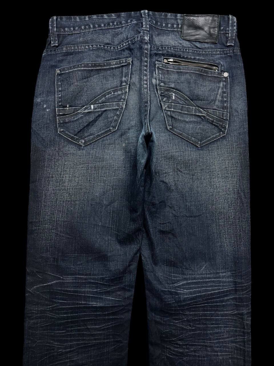 Other SICK Celio 🇯🇵 Insane Mudwash Distressed Whisker Dark Jeans Size US 32 / EU 48 - 19 Thumbnail