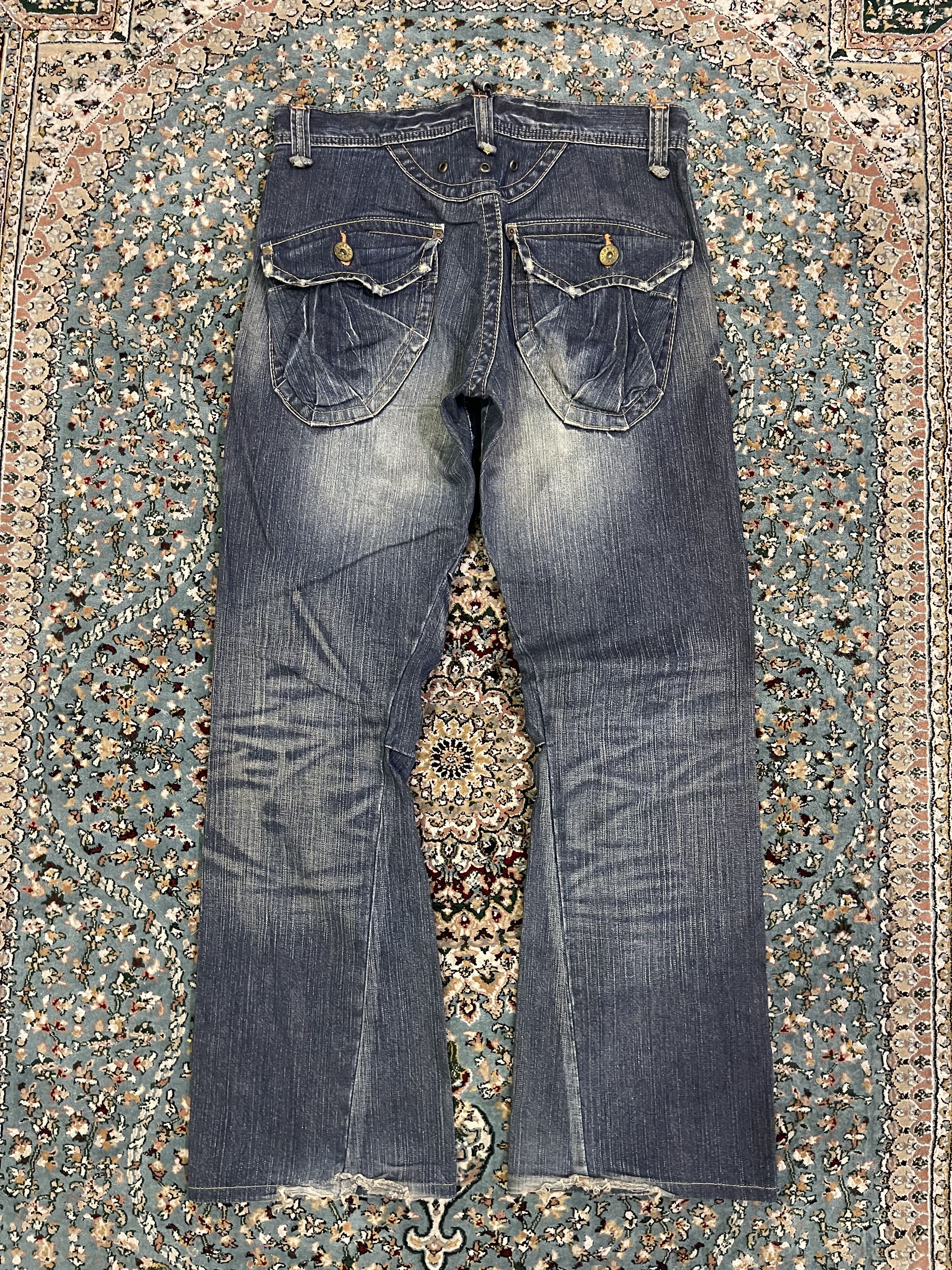 Edwin Edwin EXV-416 Blue Flared Cargo Tactical Style Size US 32 / EU 48 - 15 Thumbnail