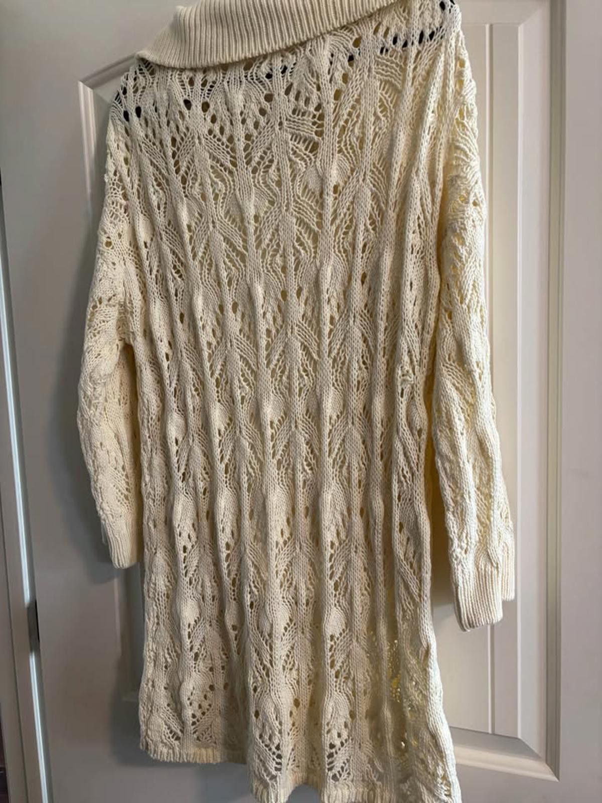Unknown London Free People Elton Mini Knit Long Sleeve Boho Dress Size L / US 10 / IT 46 - 2 Thumbnail
