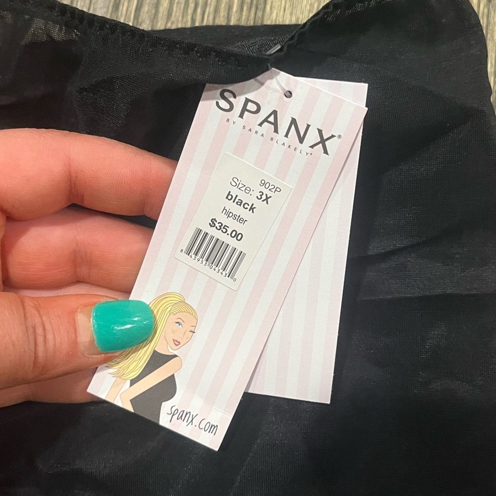 Spanx NWT Spanx Skinny Britches Sheer Shaper Underwear Black Sz 3X Size 36" / US 14 / IT 50 - 3 Thumbnail