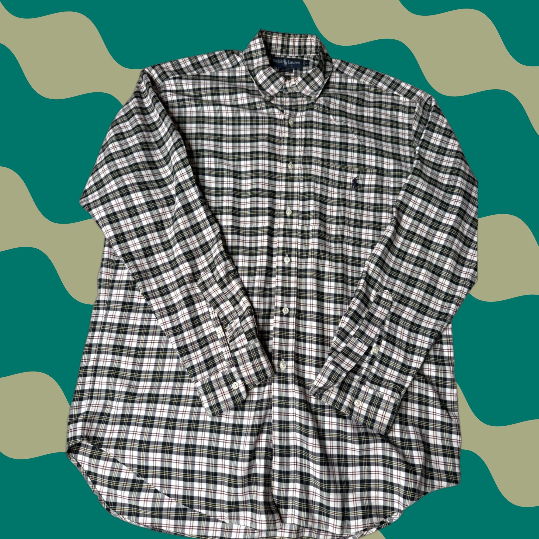 Ralph Lauren Ralph Lauren Plaid Shirt Long Sleeve Button-Down Collared Mens Large Size US L / EU 52-54 / 3 - 1 Thumbnail