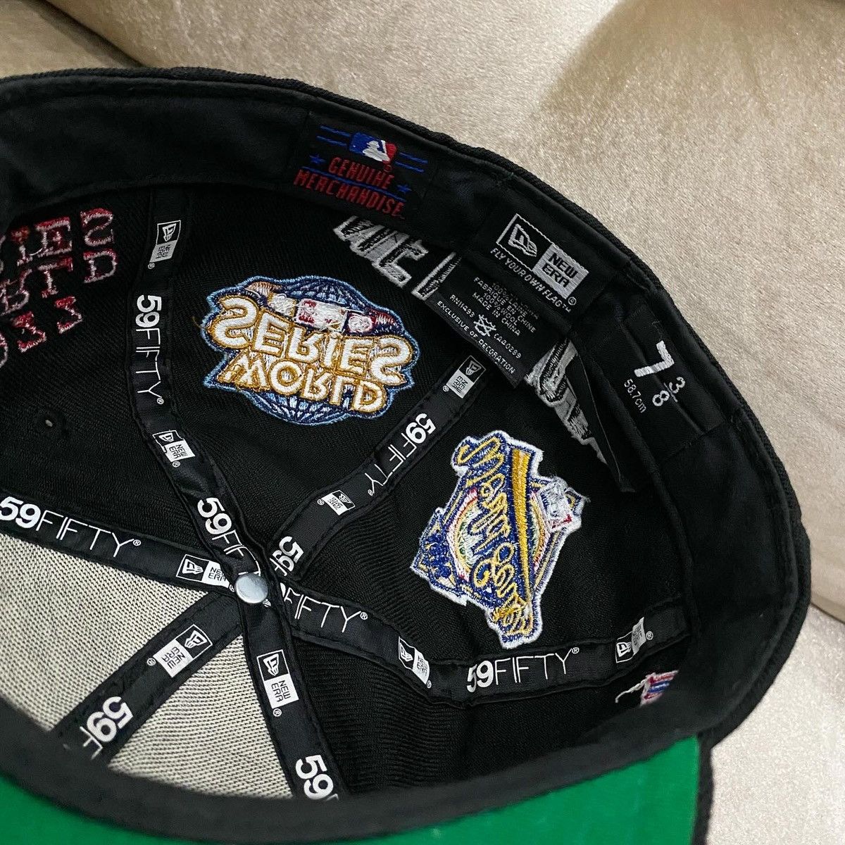 New Era VTG NEW ERA NY 75th WORLD SERIES, 77 96 98 00 09 SNAPBACK Size ONE SIZE - 5 Thumbnail