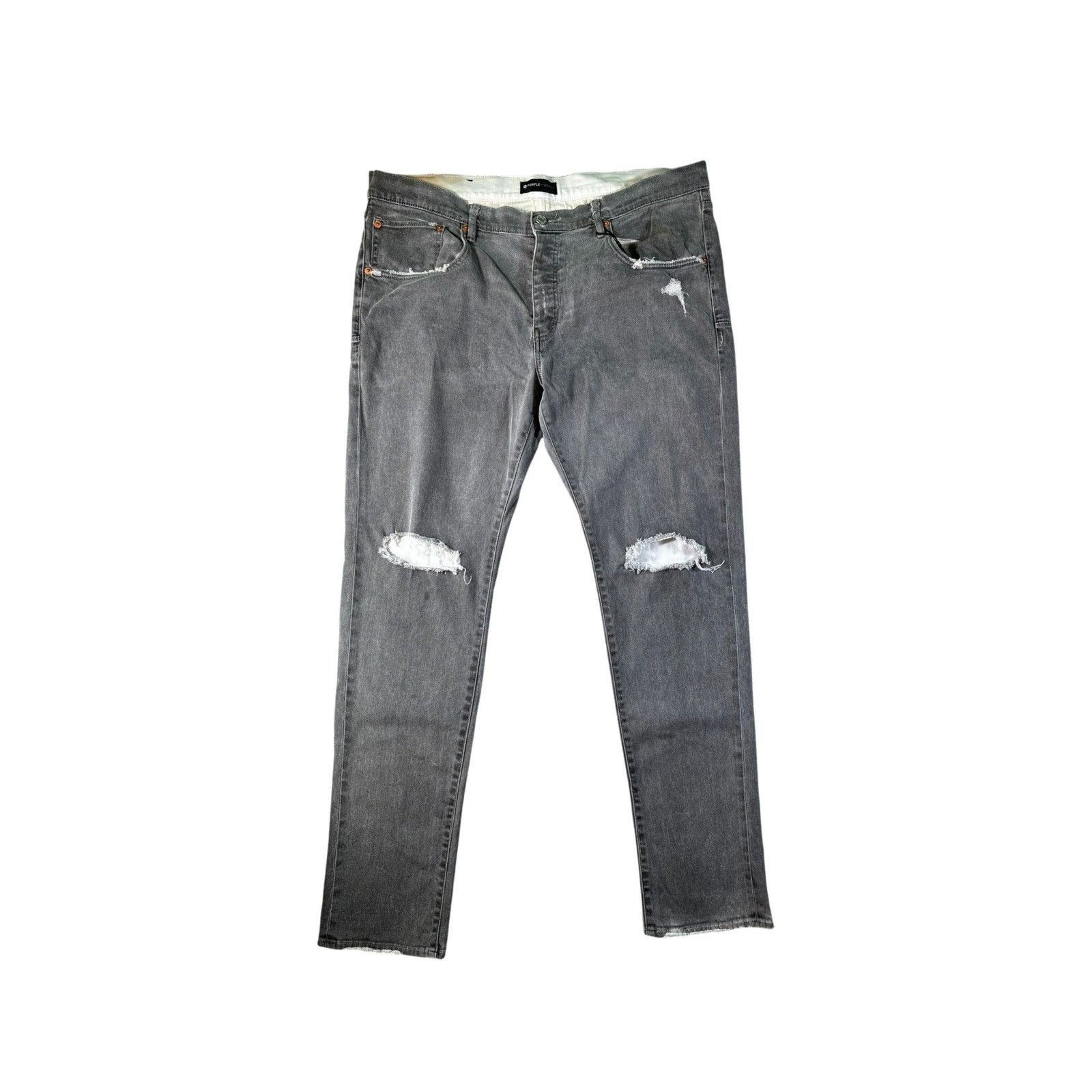 Purple Brand Purple Brand Grey Jeans Size US 40 / EU 56 - 1 Thumbnail