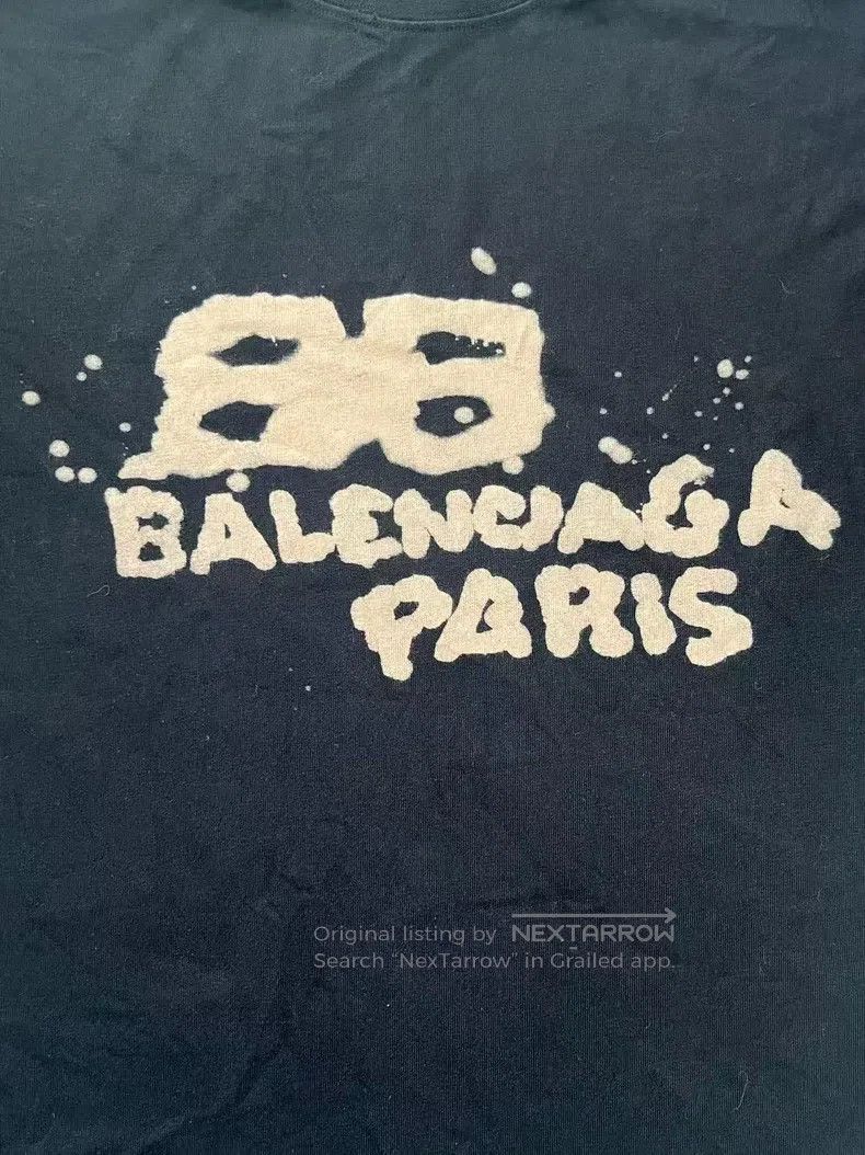 Balenciaga Balenciaga Letter Printed Round Neck Short Sleeve T-Shirt Size US S / EU 44-46 / 1 - 3 Thumbnail