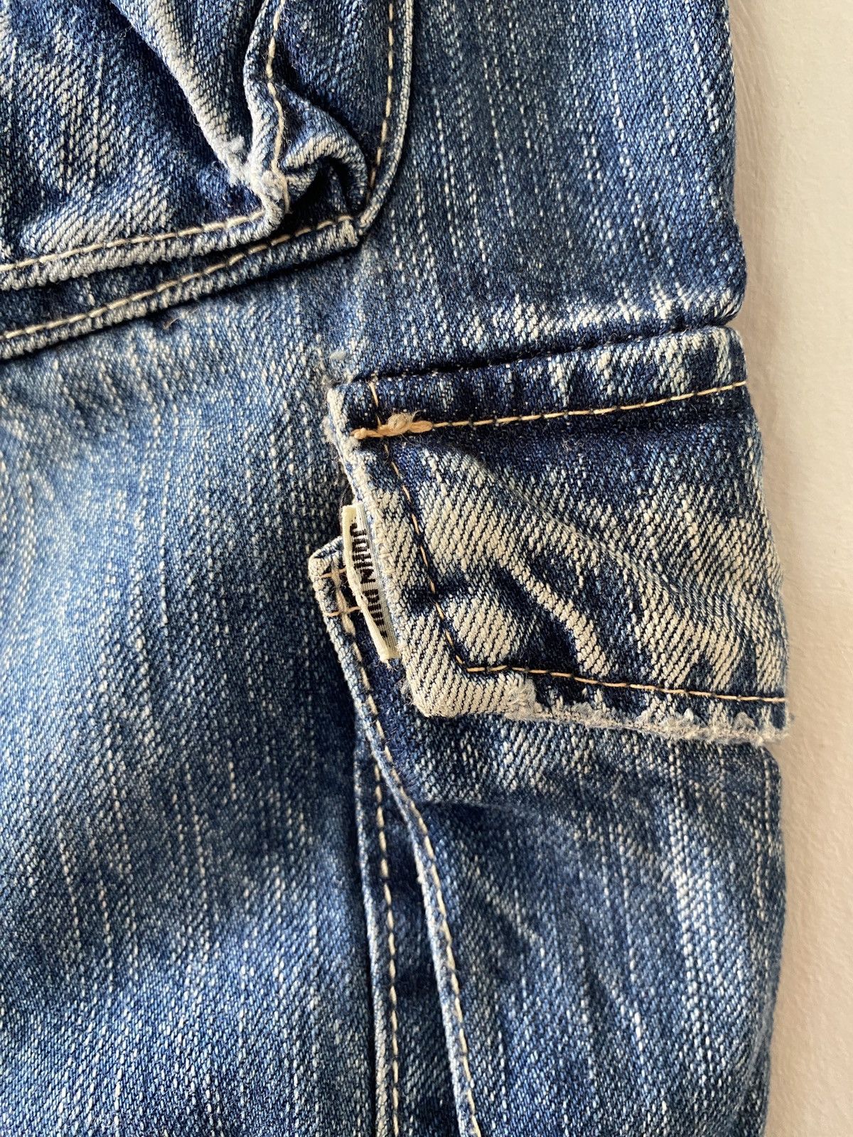Japanese Brand John Bull Cargo Distressed Denim