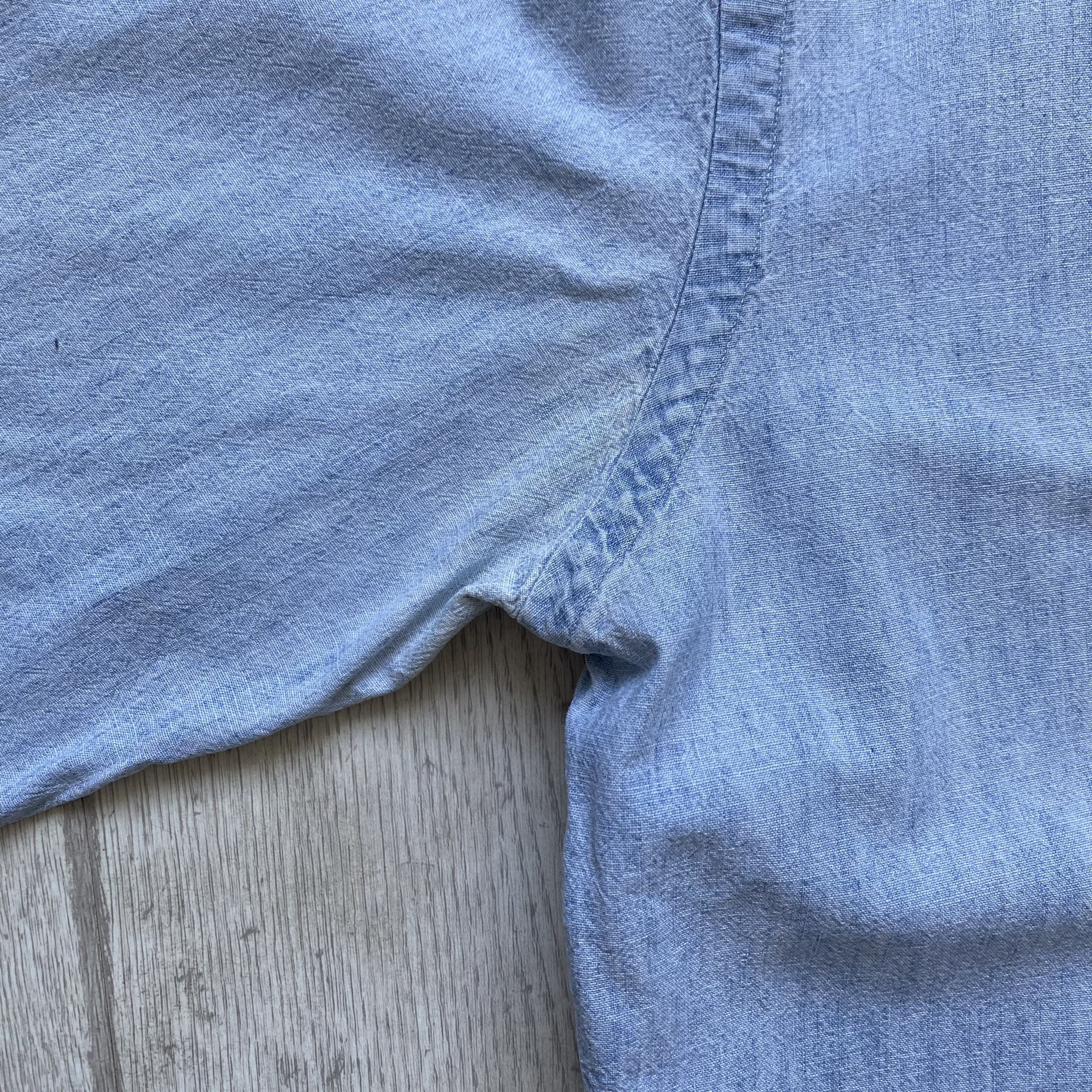 Polo Ralph Lauren 👔 Vintage Polo Ralph Lauren Shirt Faded Denim blue light Size US M / EU 48-50 / 2 - 10 Thumbnail