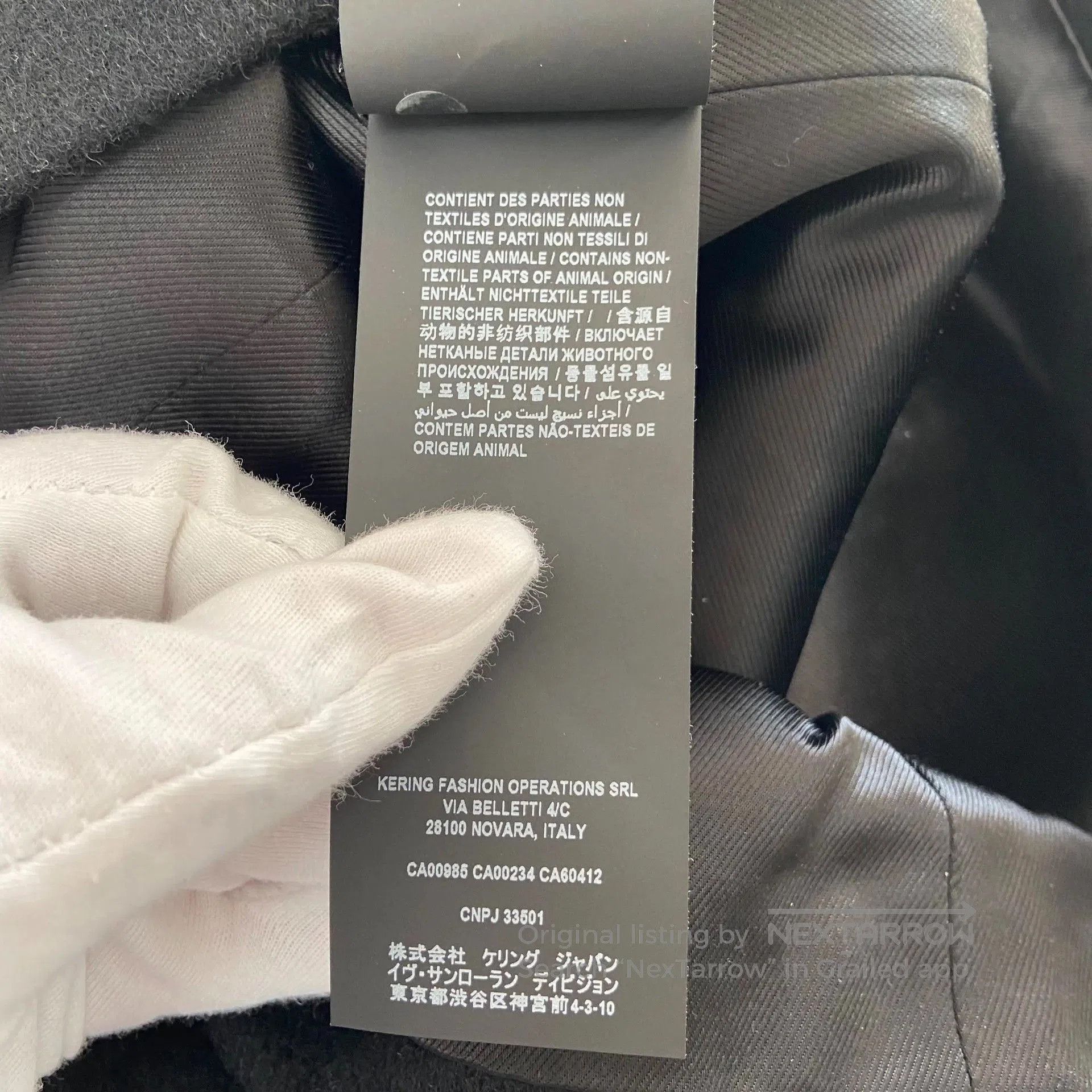 Saint Laurent Paris Saint Laurent Black Wool Coat. Size US M / EU 48-50 / 2 - 8 Thumbnail