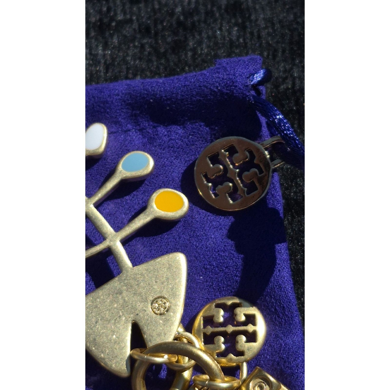 Tory Burch Tory Burch Roxanne Logo Fish Bone Charm Keychain Size ONE SIZE - 5 Thumbnail