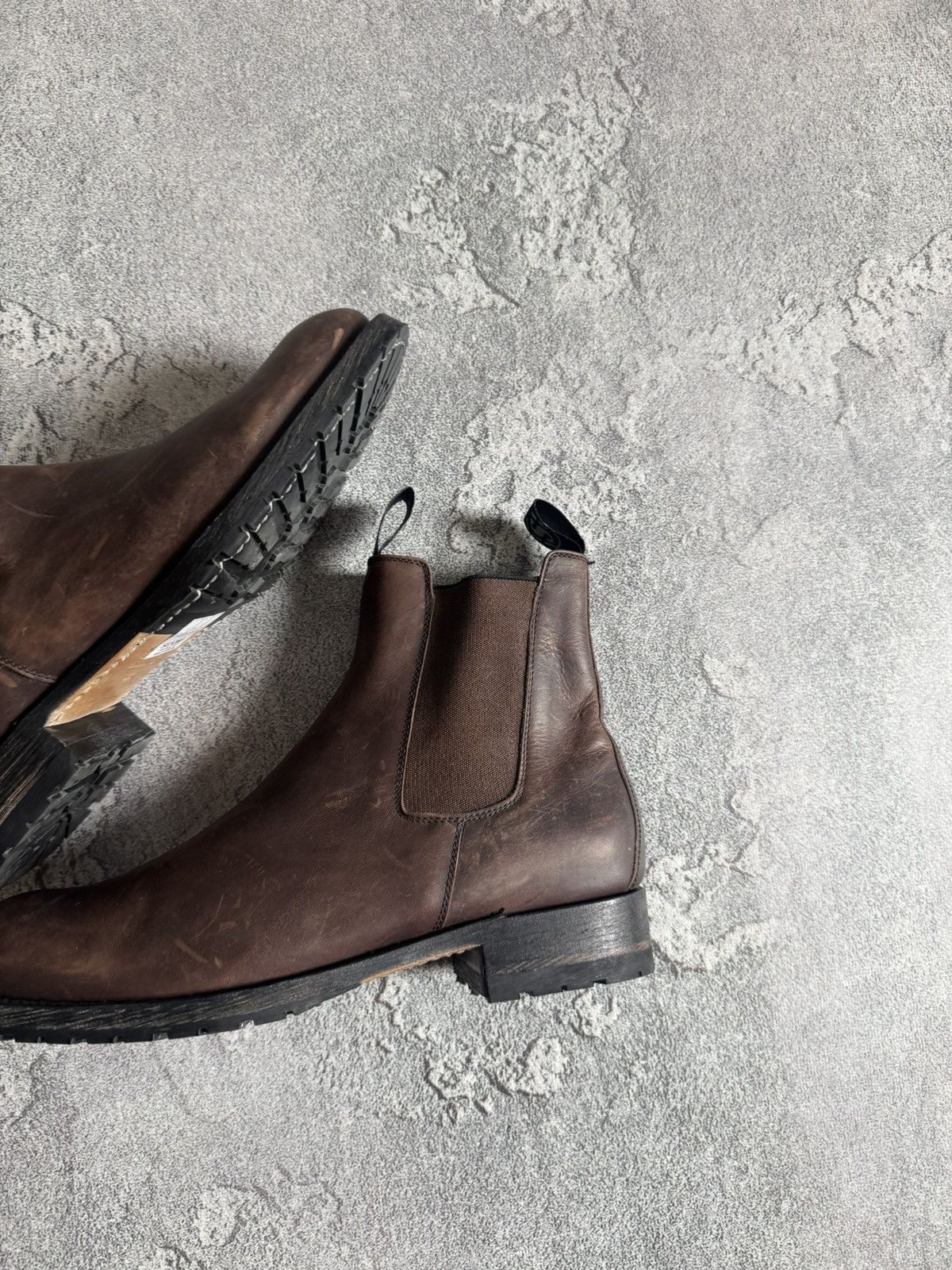 Sendra Sendra 44size Chelsea leather brown shoes boots western 00s Size US 11 / EU 44 - 3 Thumbnail