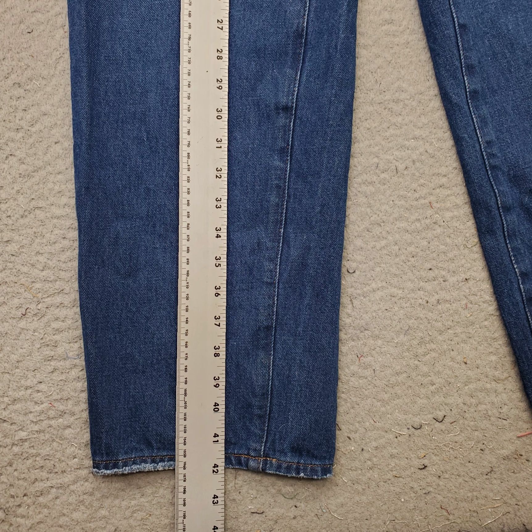 Madewell Madewell Baggy Straight-Leg Jeans Mens Size 29 Blue Denim Relaxed Fit Low Waist Shirt? Size US 29 - 3 Thumbnail