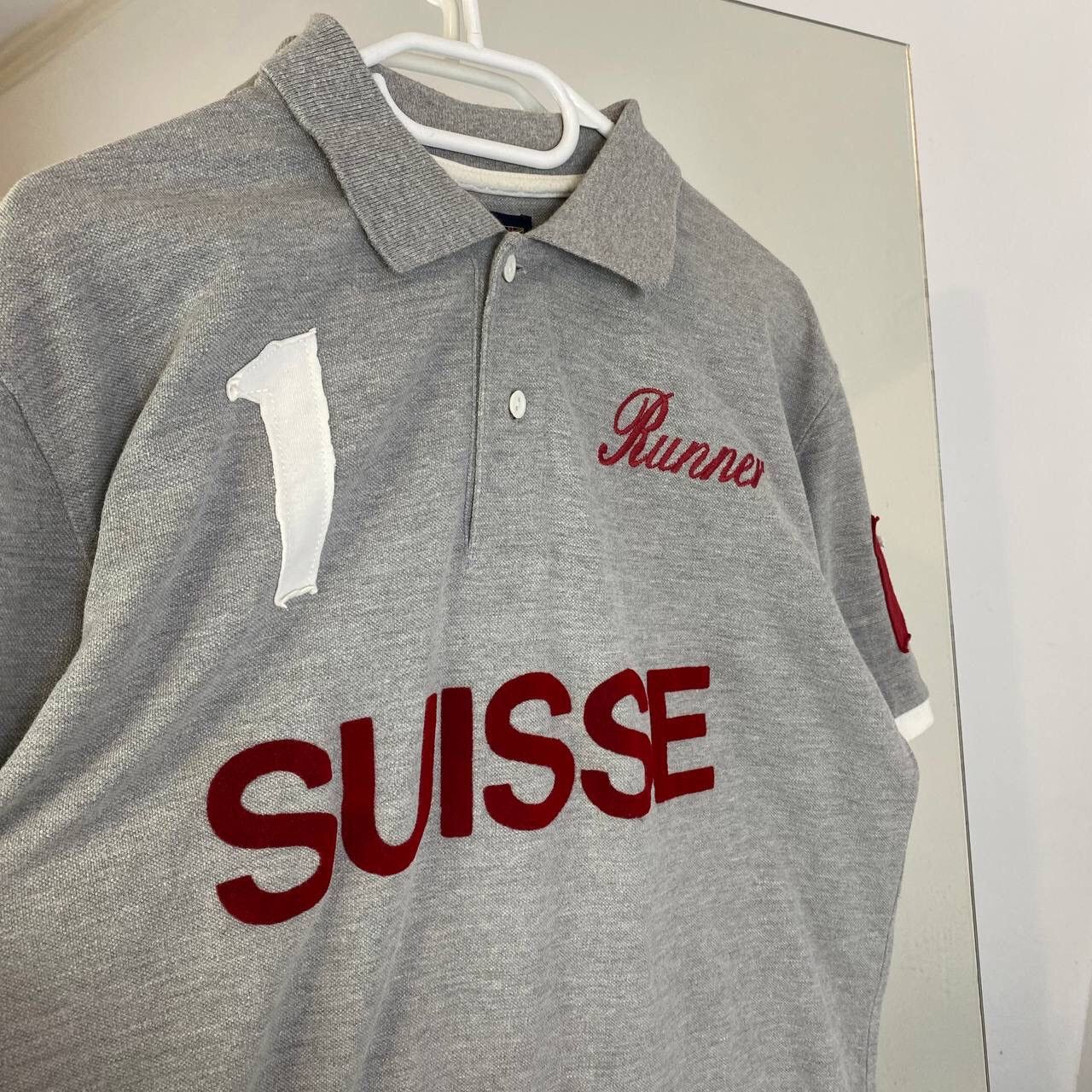 Vintage Rugby Switzerland Vintage Polo Big Logo Size US XL / EU 56 / 4 - 6 Thumbnail
