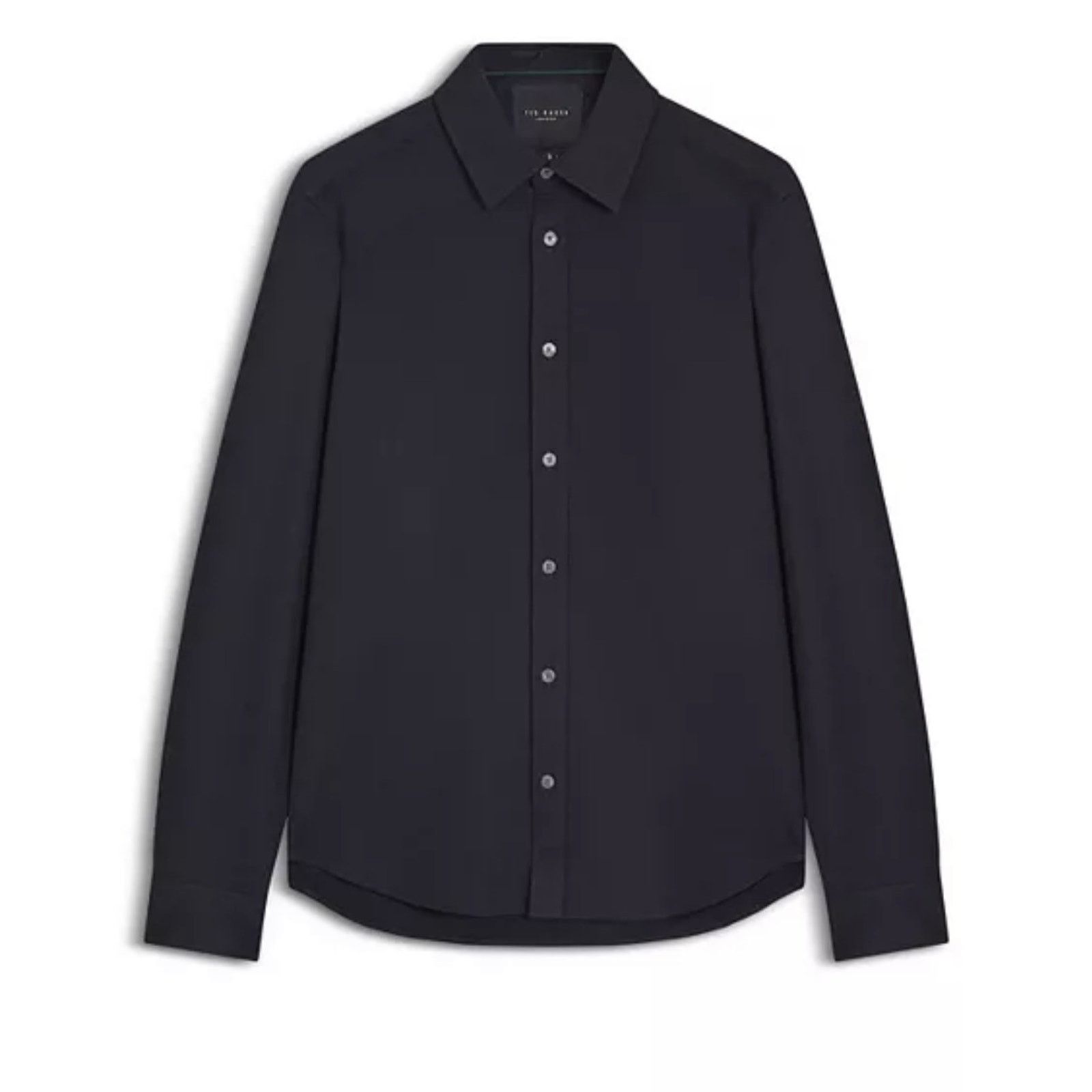 Ted Baker Ted Baker Mens Reg Fit LS Dress Shirt Sm Navy Size US S / EU 44-46 / 1 - 1 Thumbnail