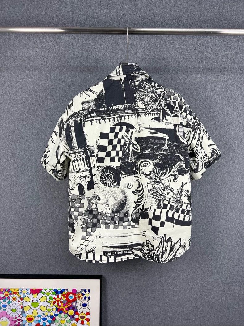 Louis Vuitton Louis Vuitton Show Style Cartoon Graffiti Short Sleeve Den Size US S / EU 44-46 / 1 - 2 Thumbnail